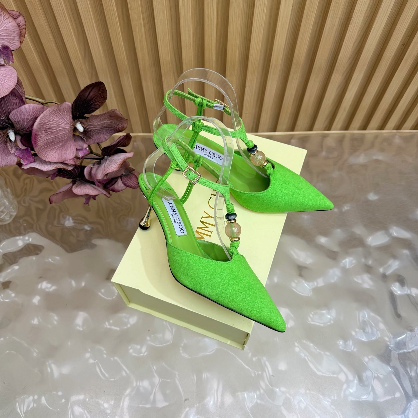 Jimmy Choo 2026 Lauri Slingback 65mm Suede Leather 949800