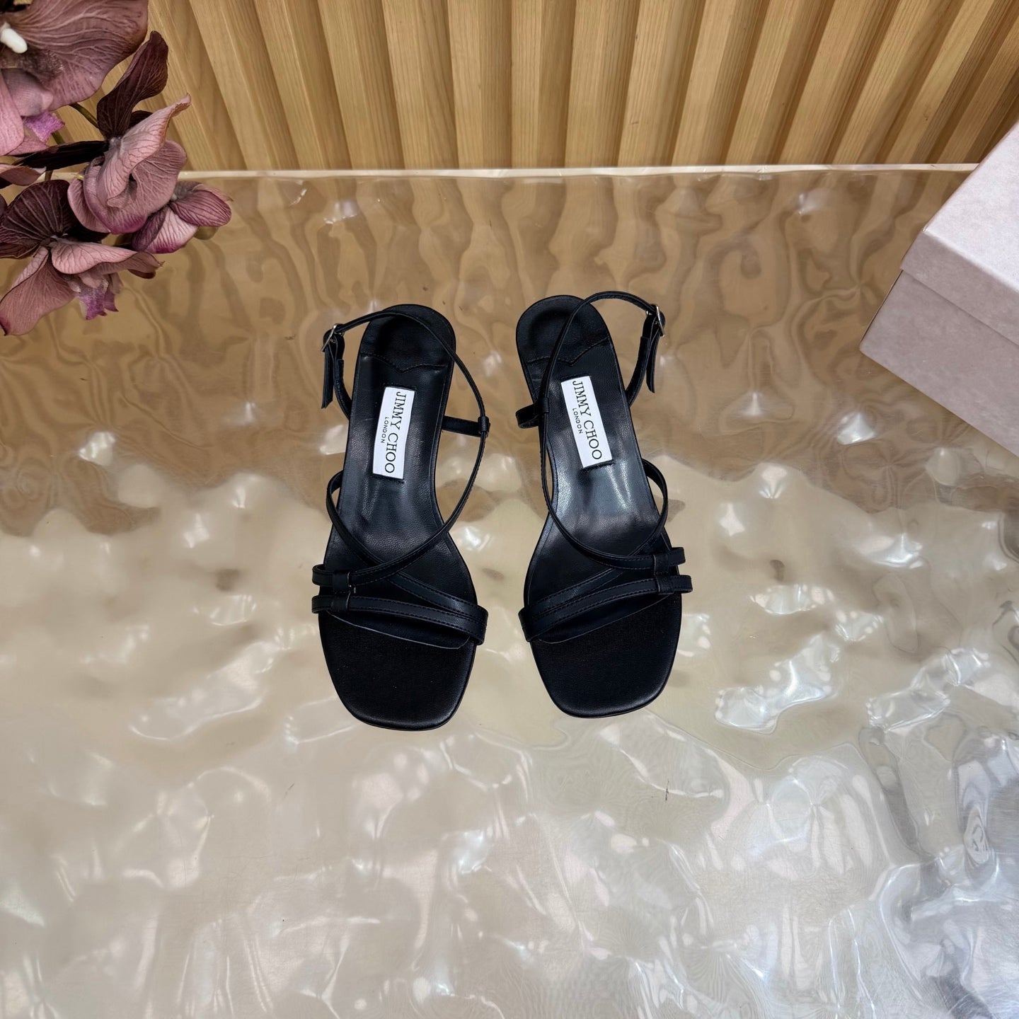 Jimmy Choo 2026 Farris Sandals 30mm Cowhide 949824