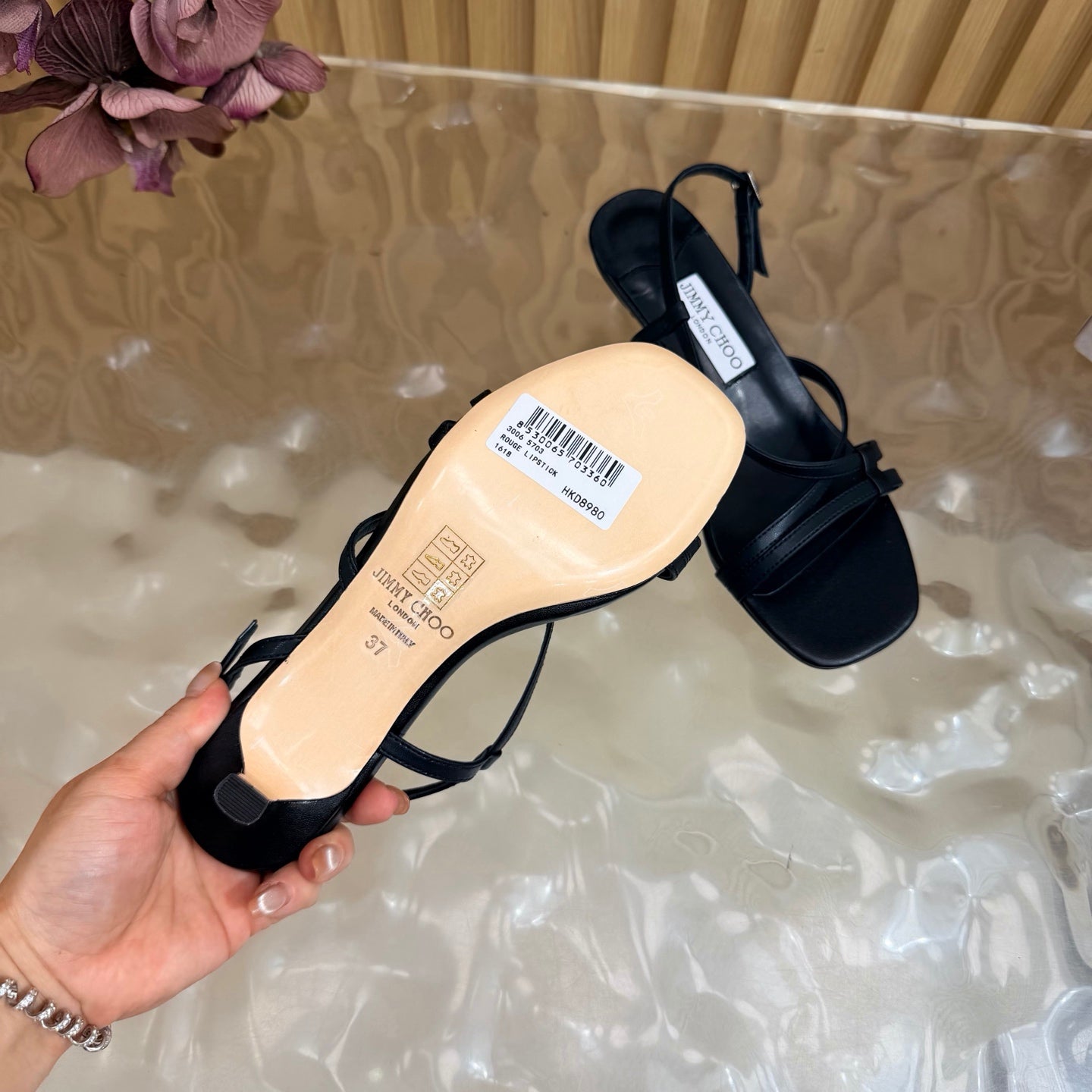Jimmy Choo 2026 Farris Sandals 30mm Cowhide 949824