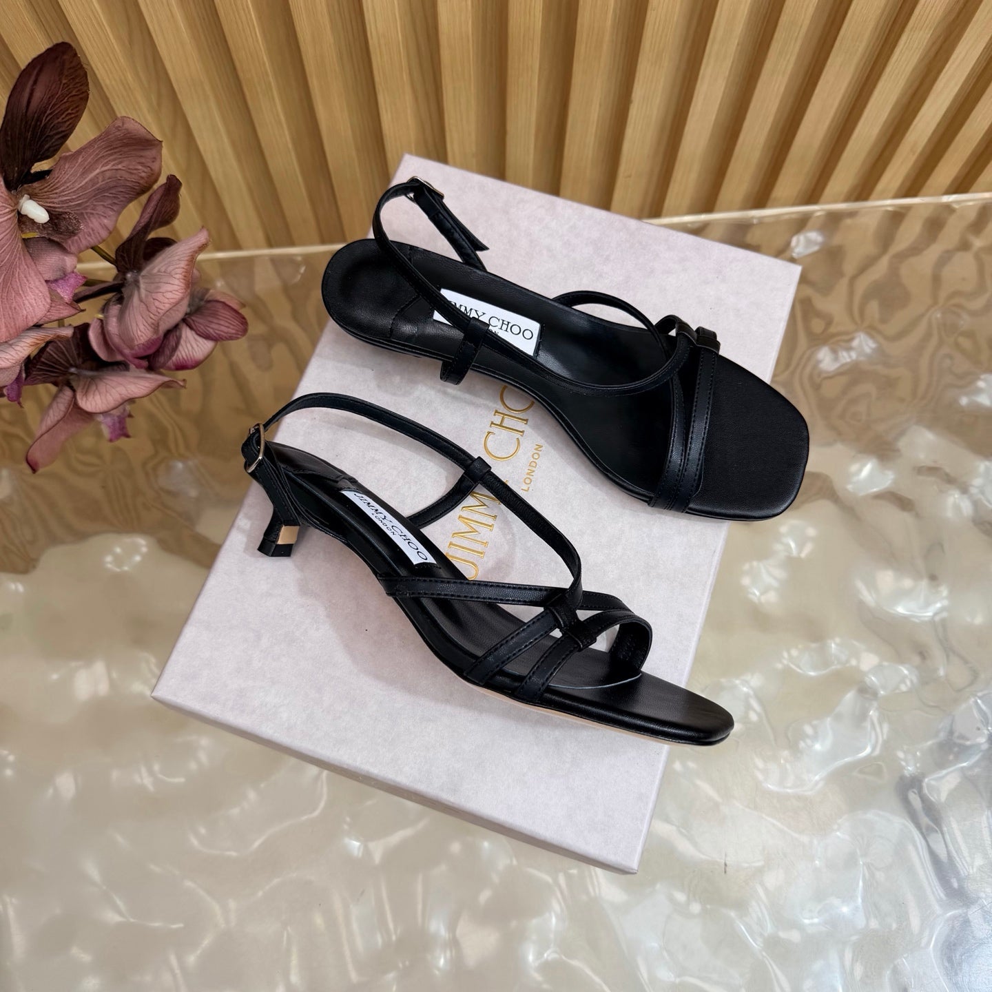 Jimmy Choo 2026 Farris Sandals 30mm Cowhide 949824
