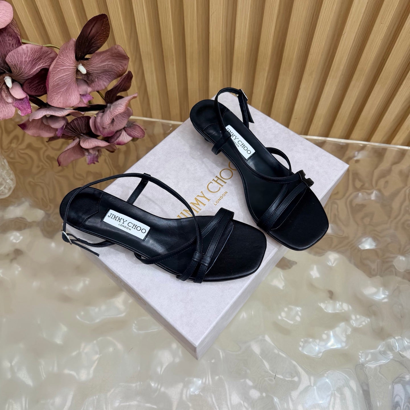 Jimmy Choo 2026 Farris Sandals 30mm Cowhide 949824