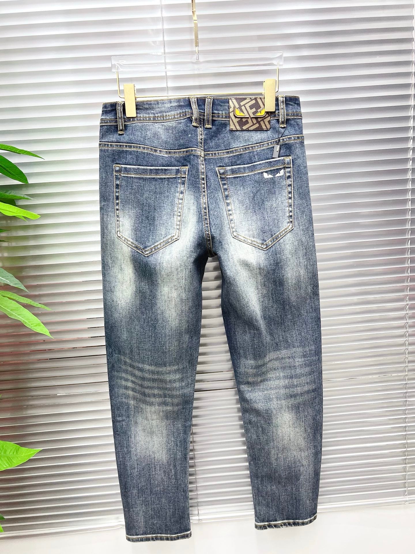 Fendi 2026 Men's Jeans Blue Denim 739874