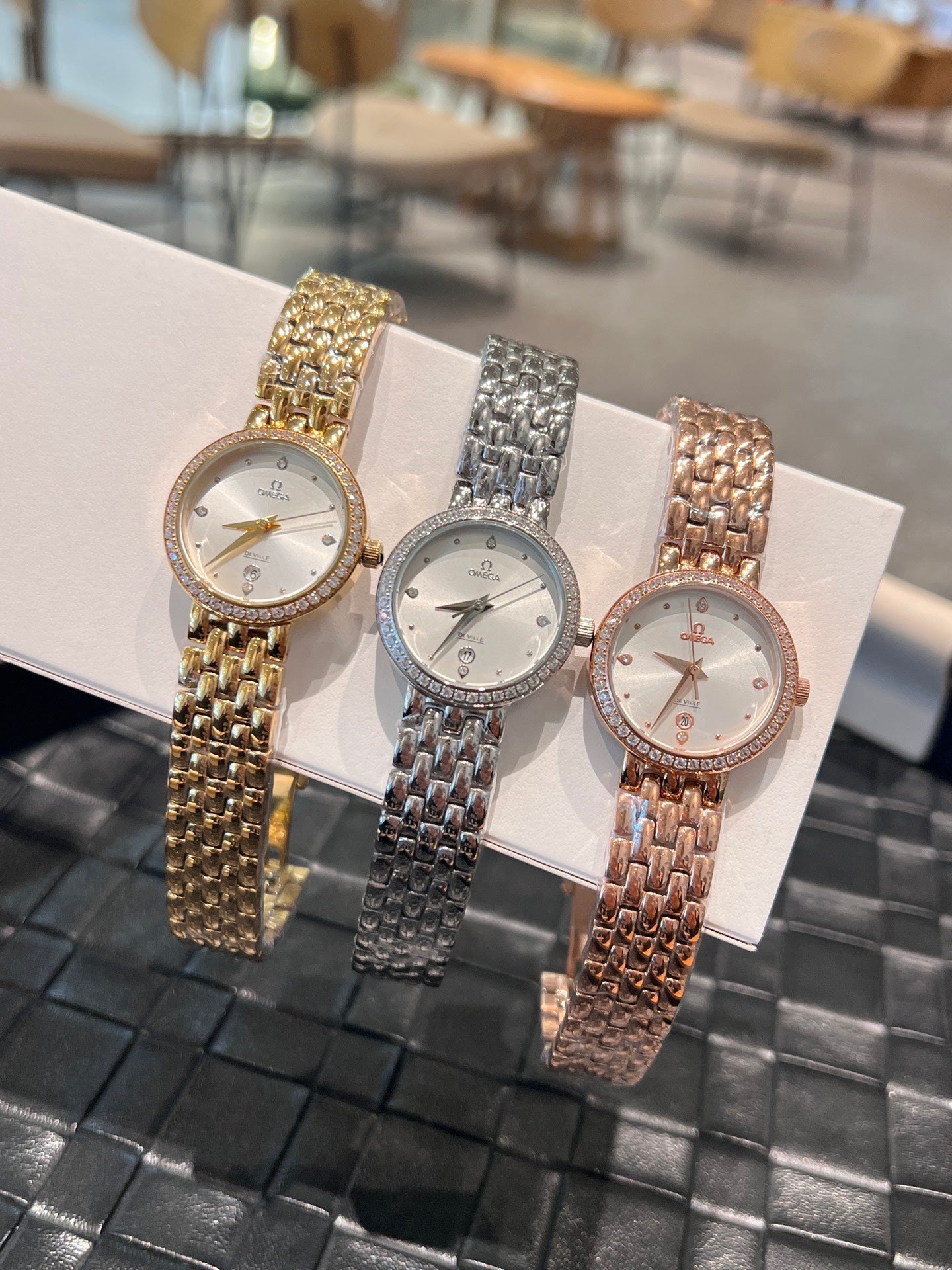 Omega De Ville Prestige 'Diamond' 28mm Watch