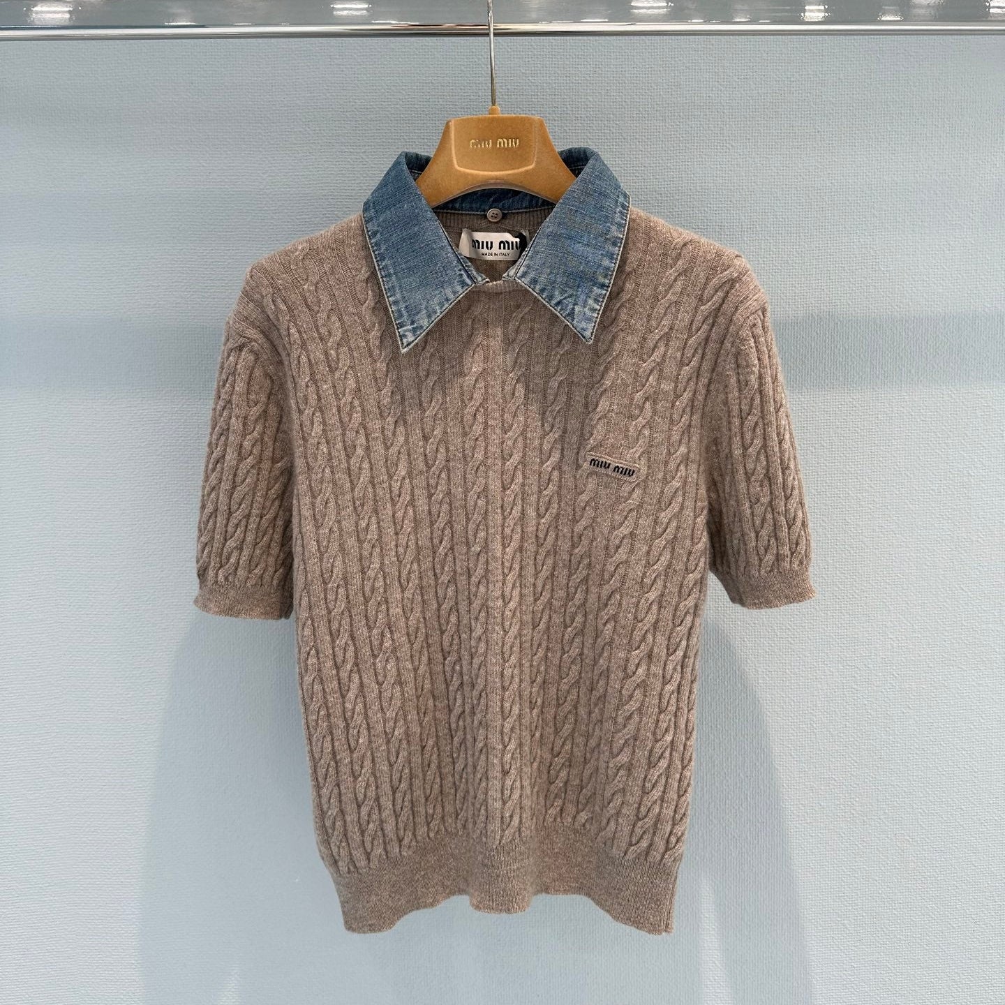 MiuMiu 2026 Shirt Brown Wool 645128