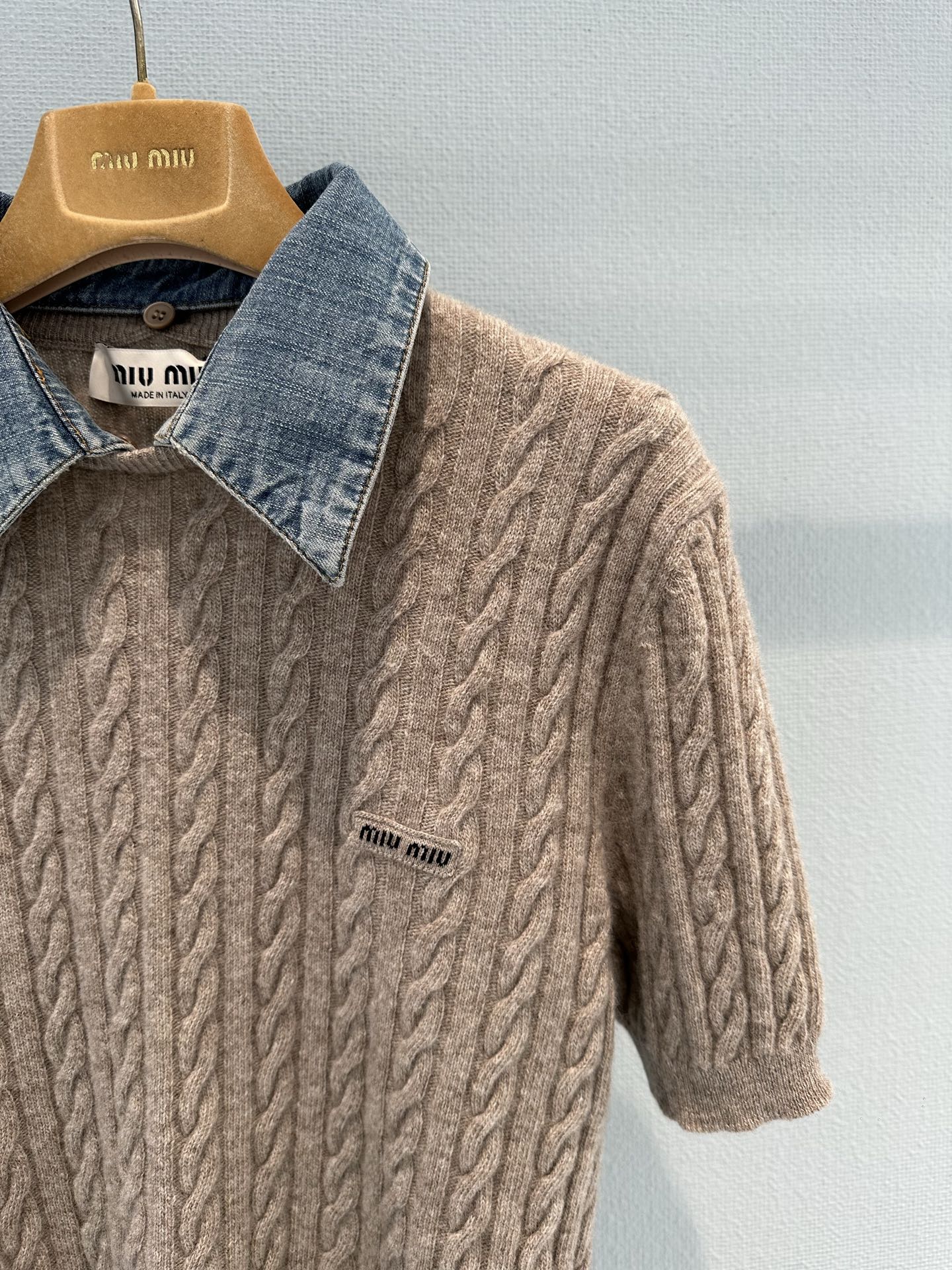 MiuMiu 2026 Shirt Brown Wool 645128