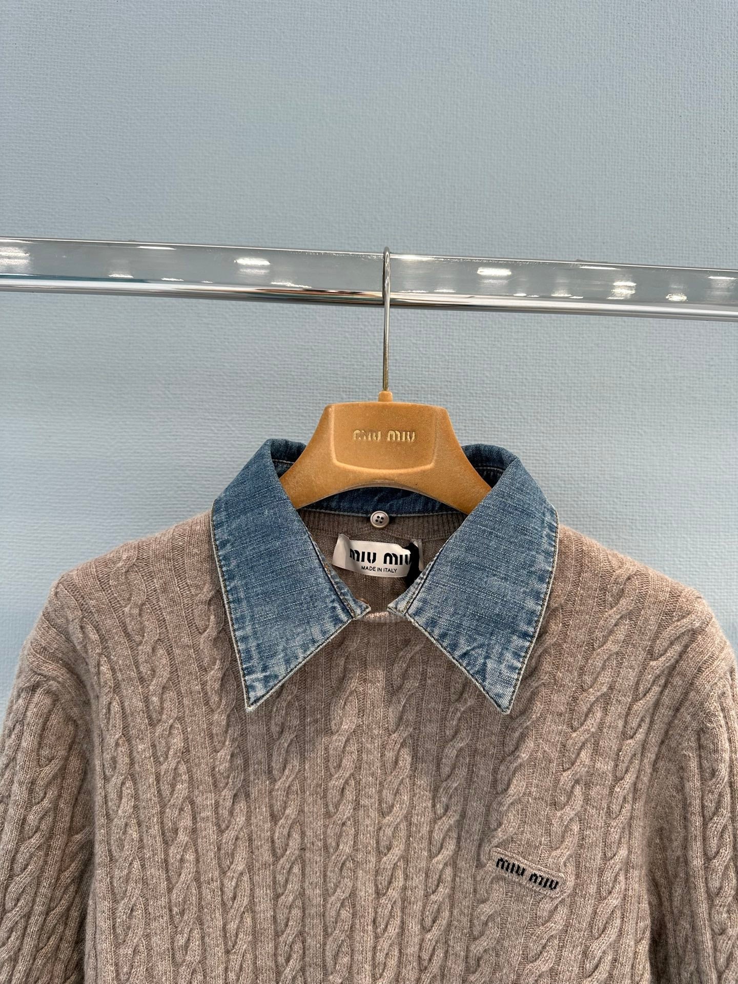 MiuMiu 2026 Shirt Brown Wool 645128