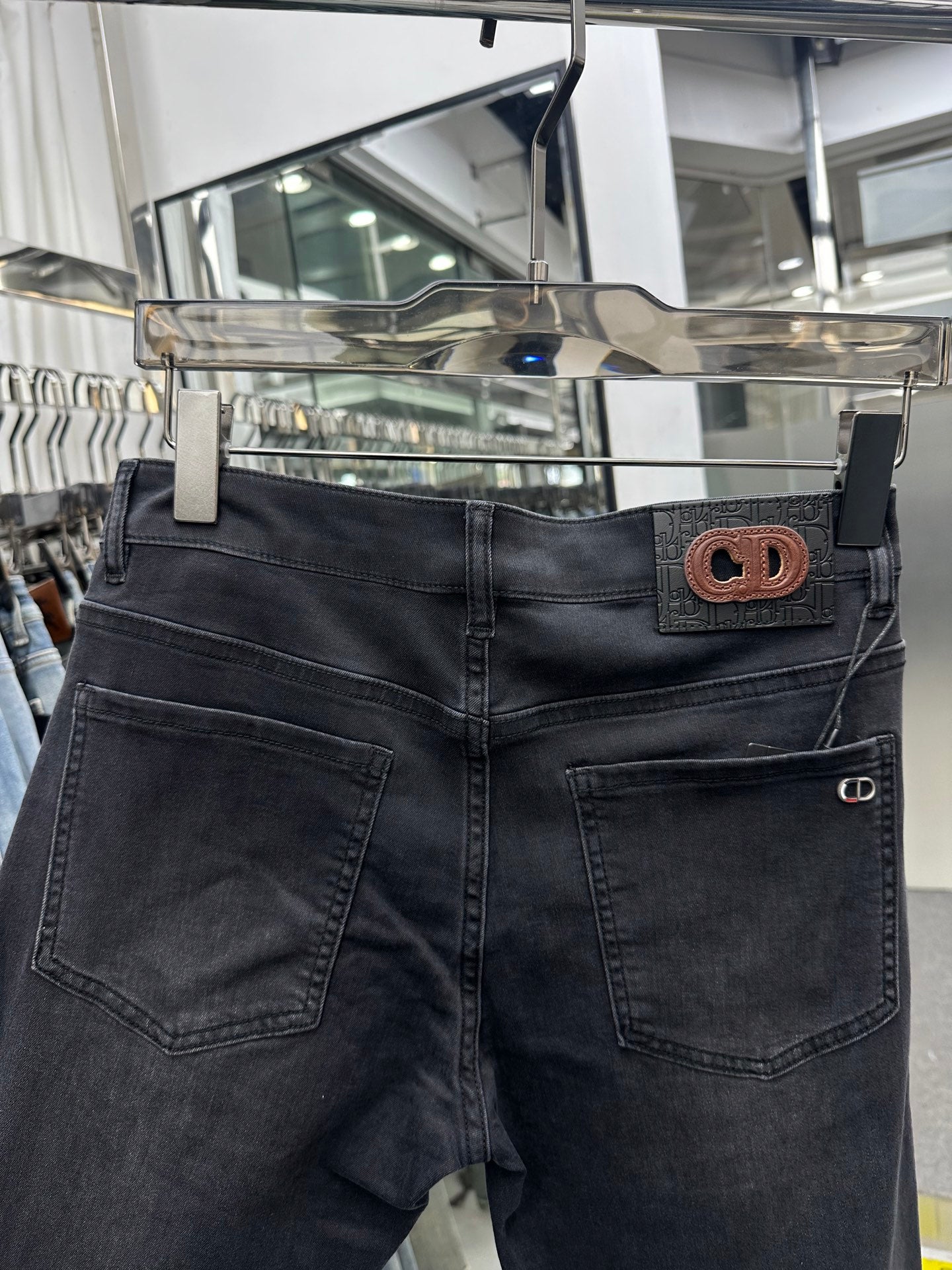 CD 2026 Pants Jeans  Black Denim Fabric 317773