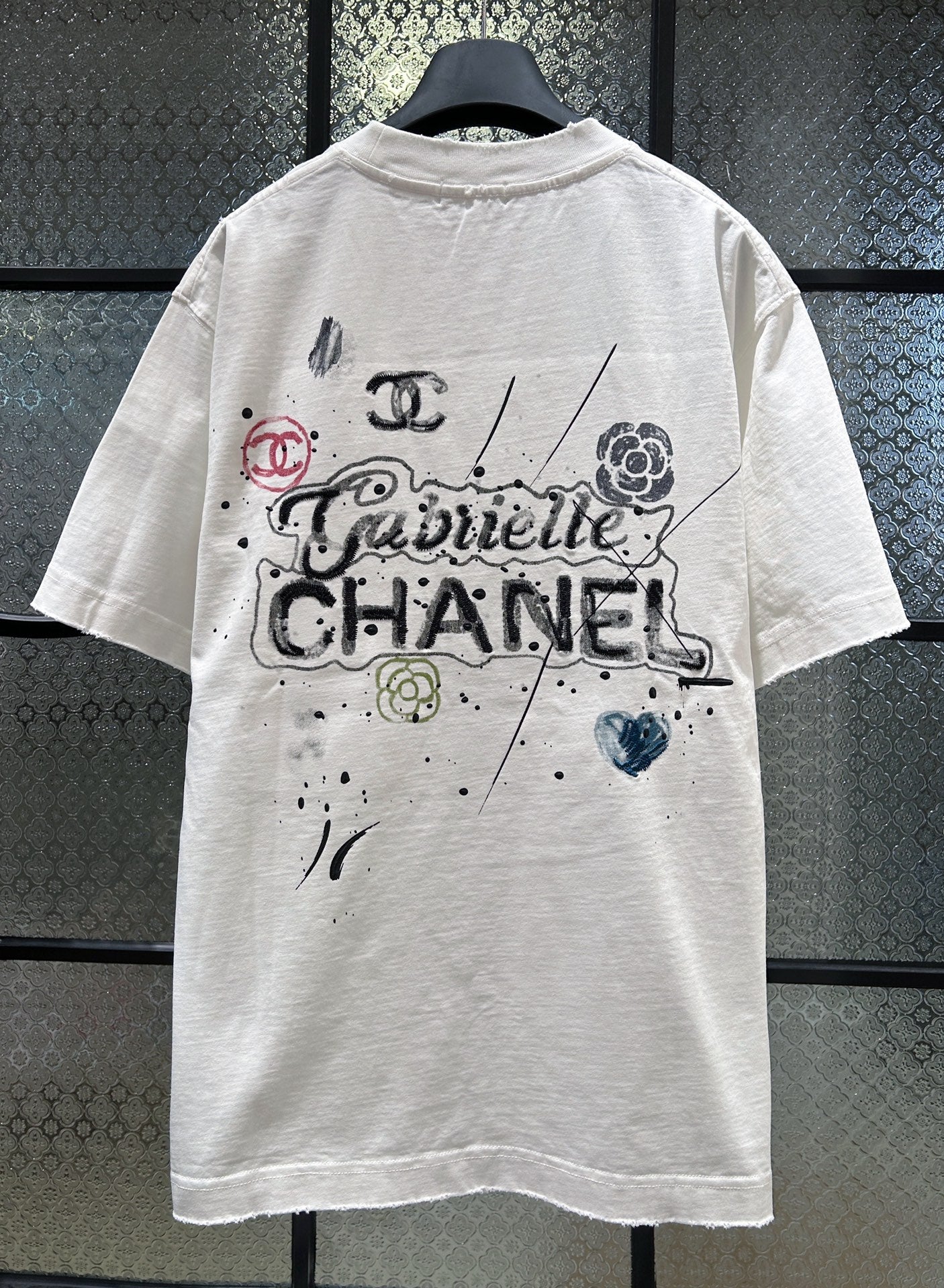 Chanel 2026 T-shirt Black White Green Cotton