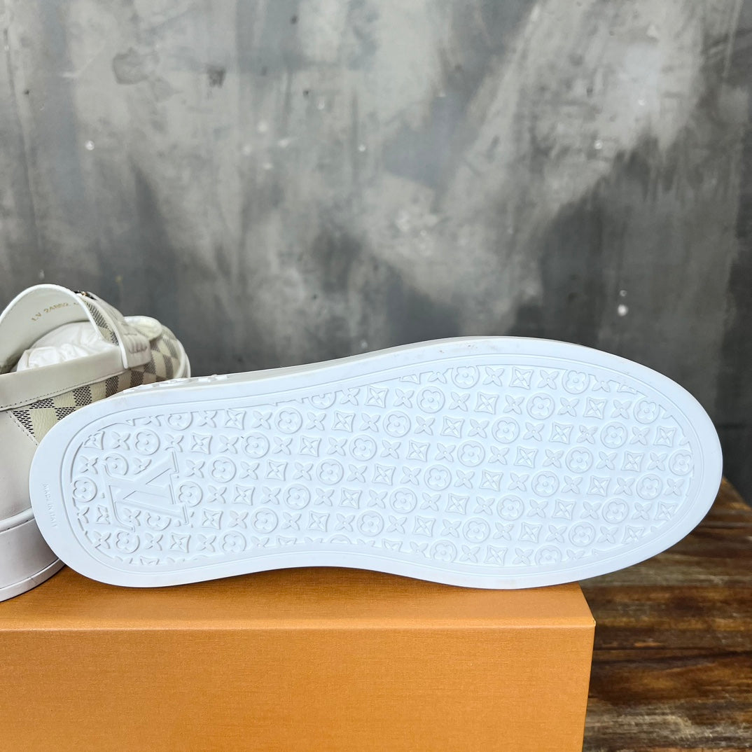 LV LOAFER BEIGE CREAM DAMIER CALFSKIN