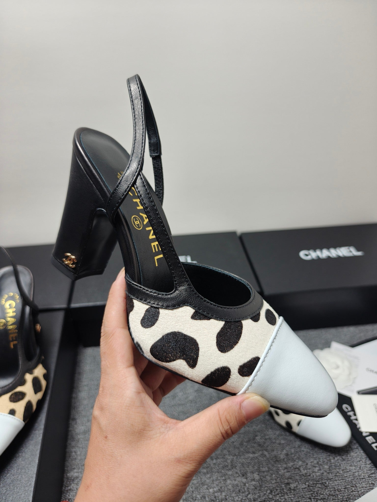 Chanel 2026 Slingback Horsehair Sheepskin 856006