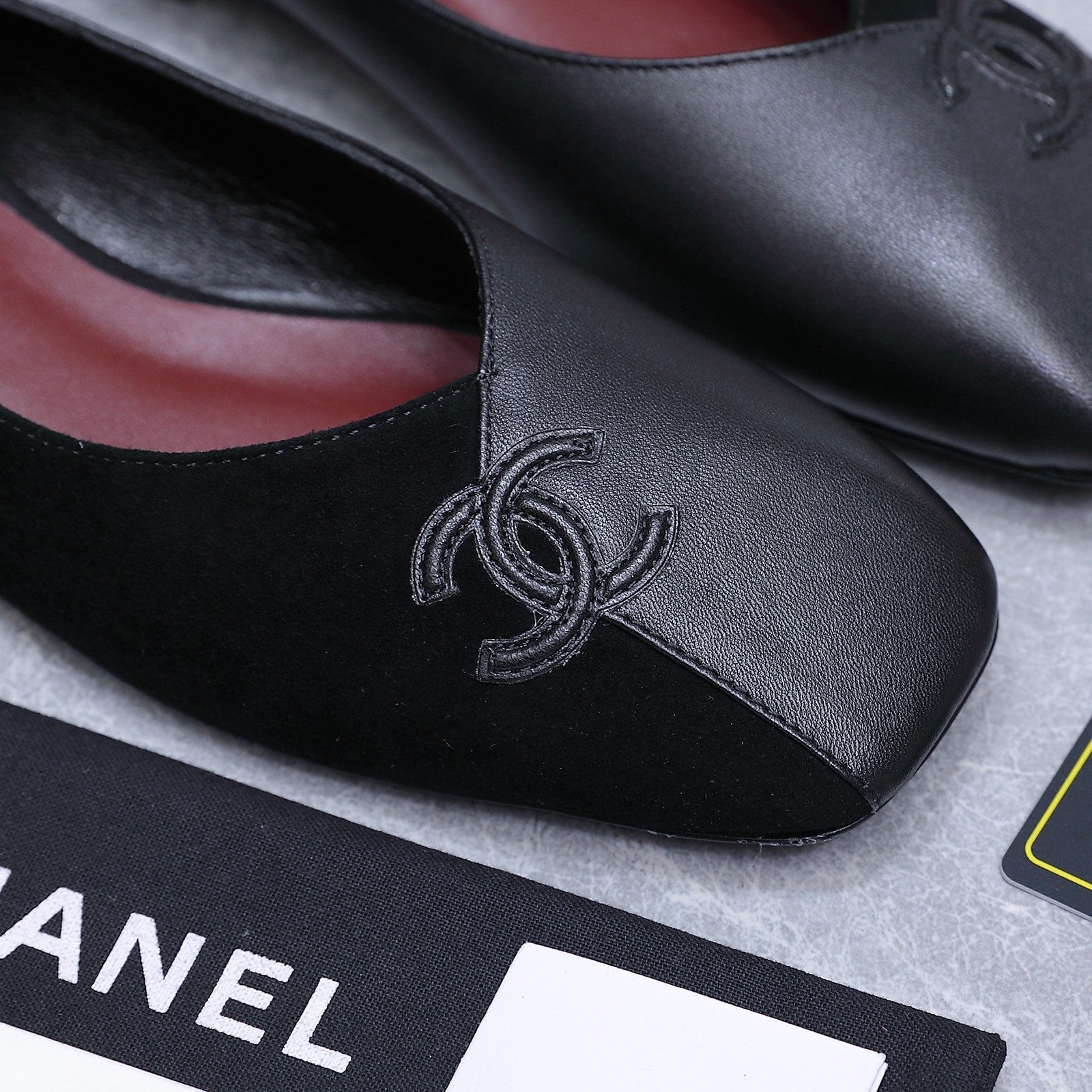 Chanel 2026 Ballet Flats Black Suede Sheepskin 758422