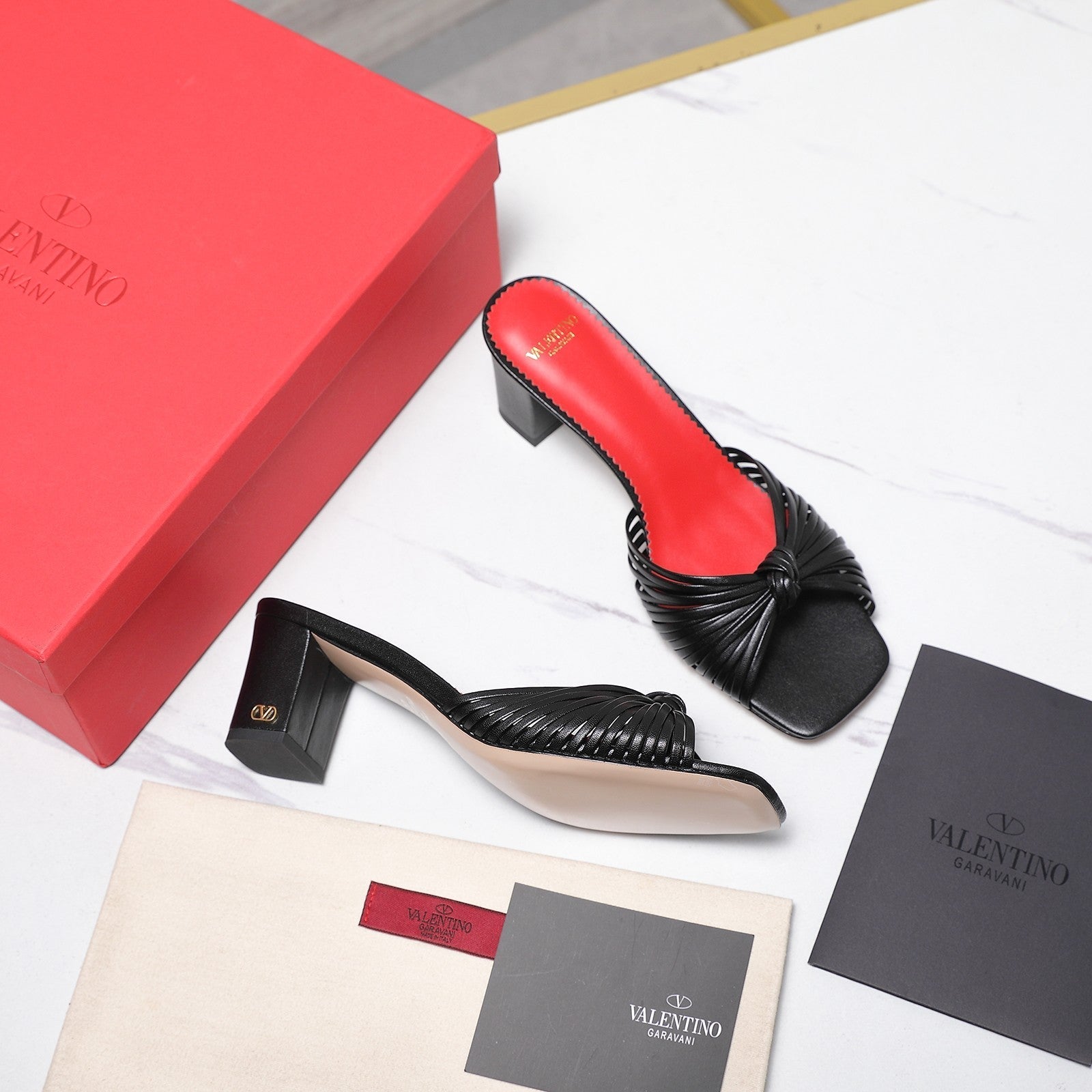 Valentino 2026 Garavani Annet Calfskin Slide Sandals 60mm 864485