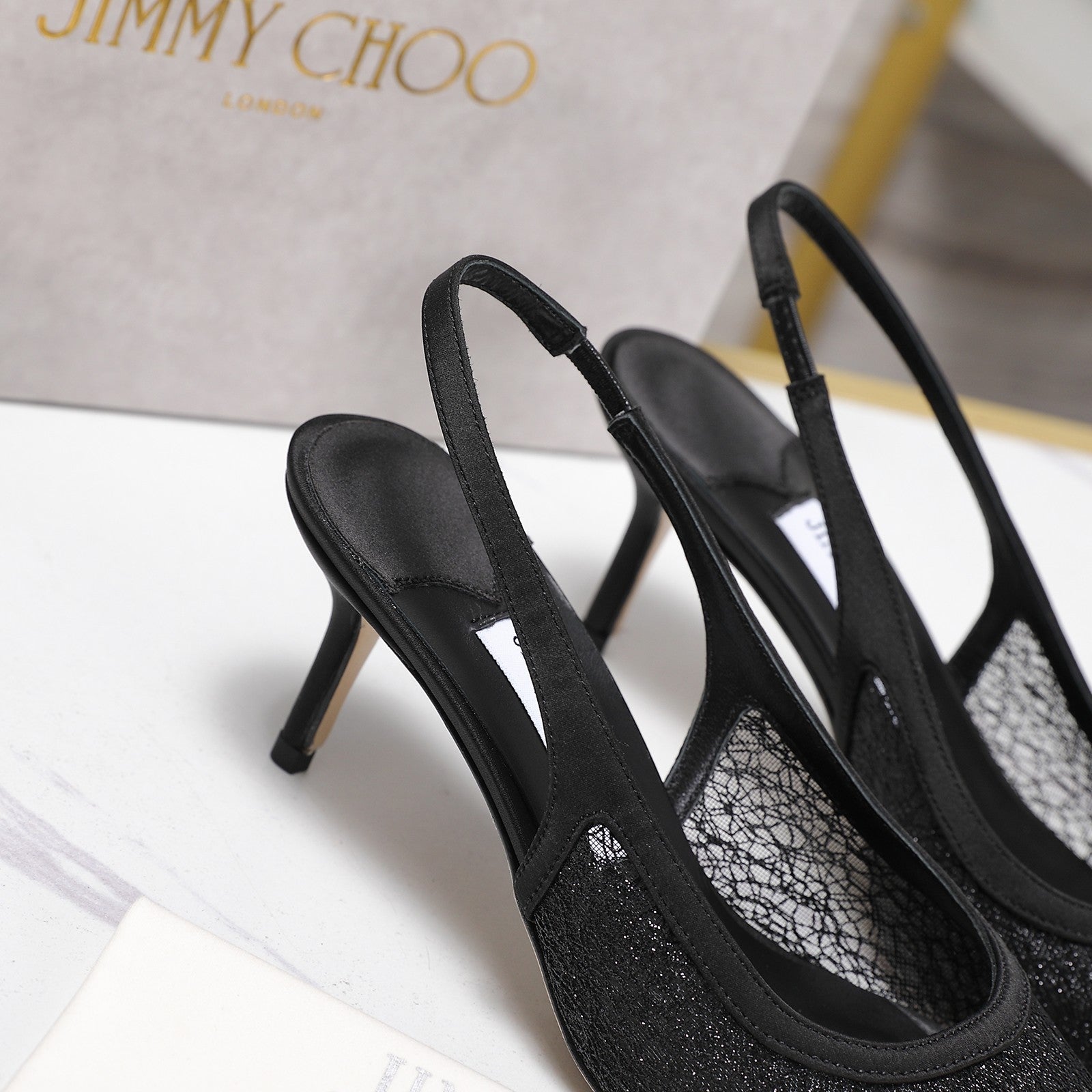 Jimmy Choo 2026 Amita Slingback 65mm Mesh 961758