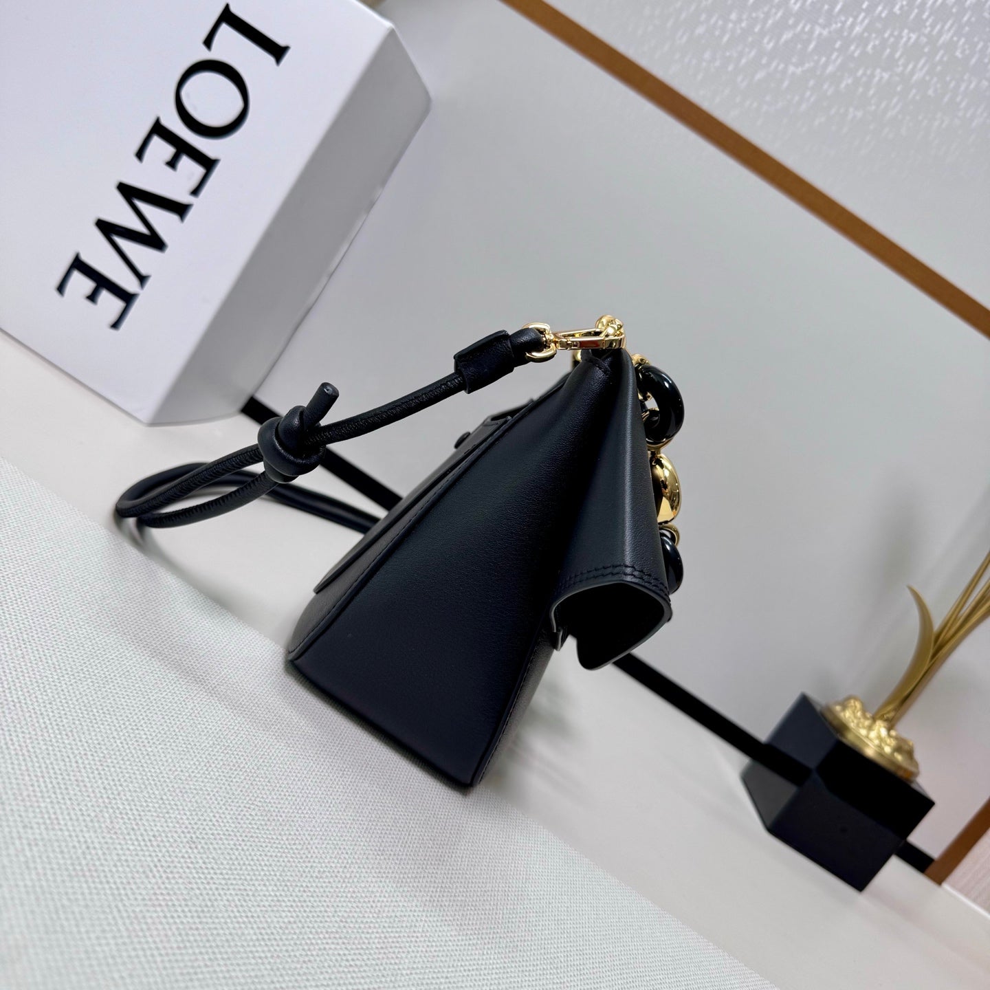 Loewe Ola Medium Bag Black Calfskin 274674