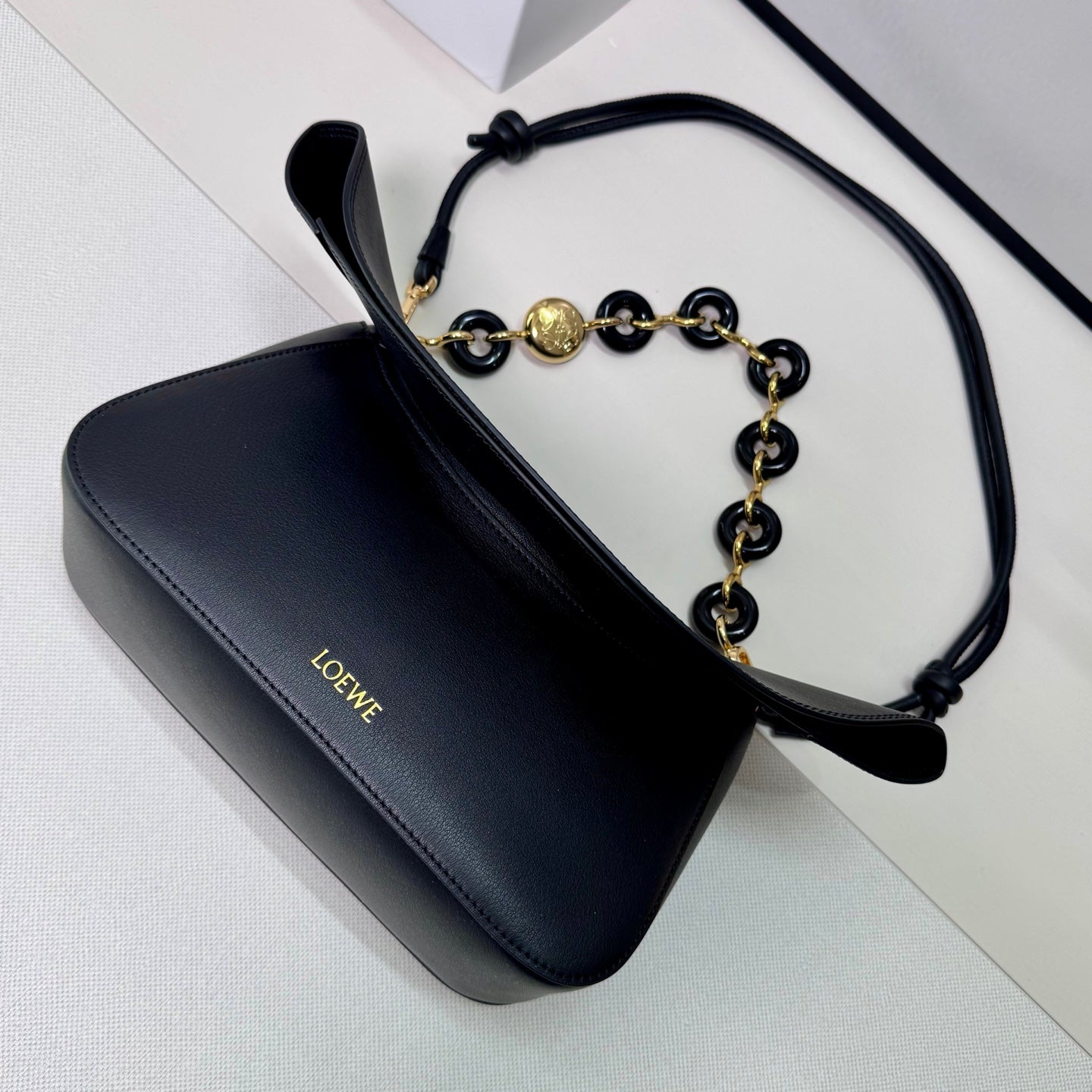 Loewe Ola Medium Bag Black Calfskin 274674