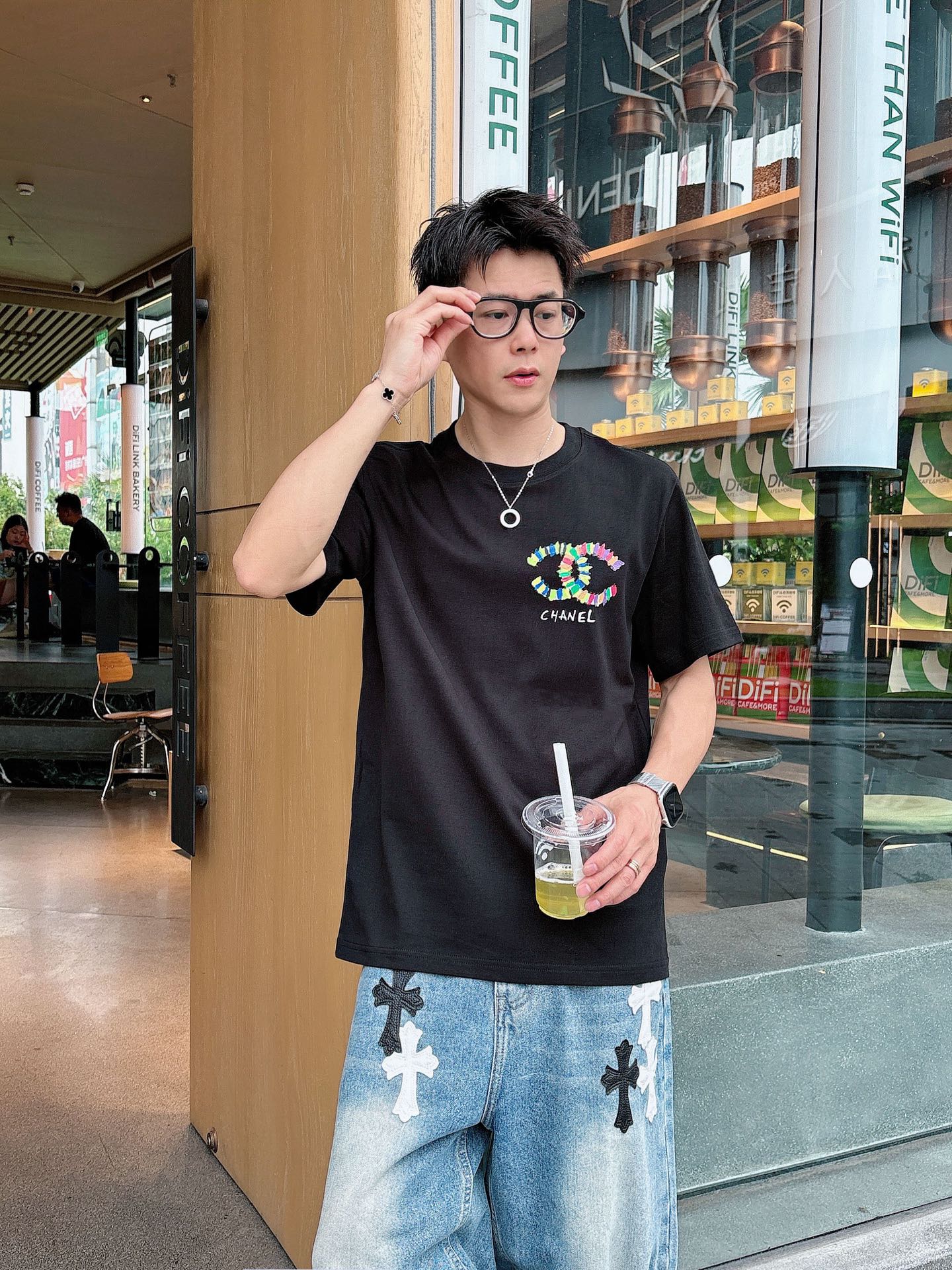CC 2026  Short-Sleeve T-Shirt Double C Multicolor 419225