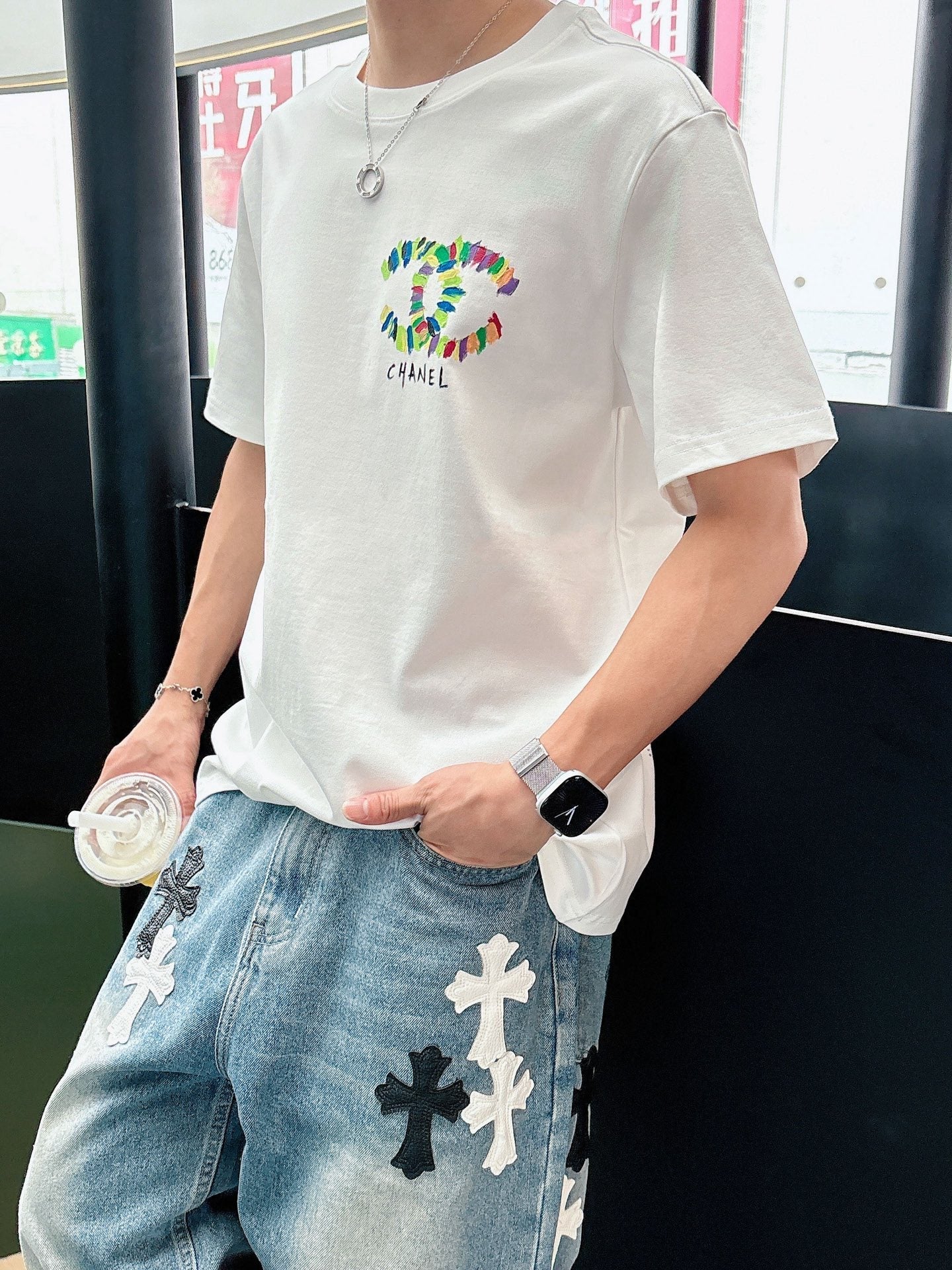 CC 2026  Short-Sleeve T-Shirt Double C Multicolor 419225