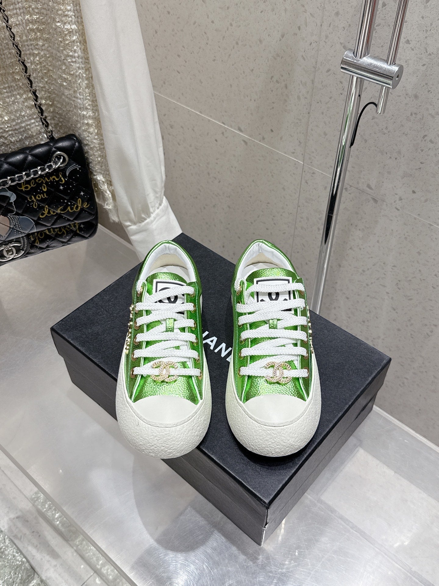 CC Sneaker Green cowhide  204657