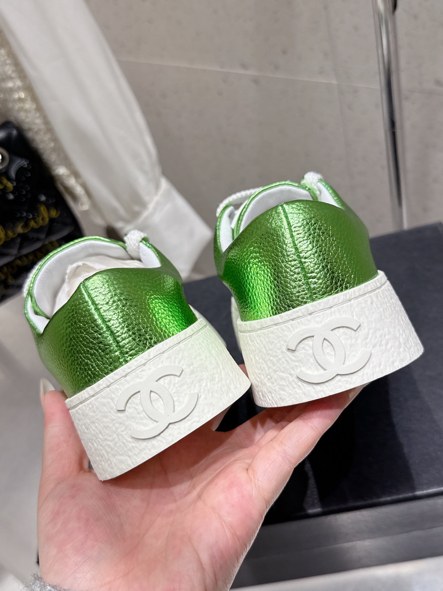 CC Sneaker Green cowhide  204657