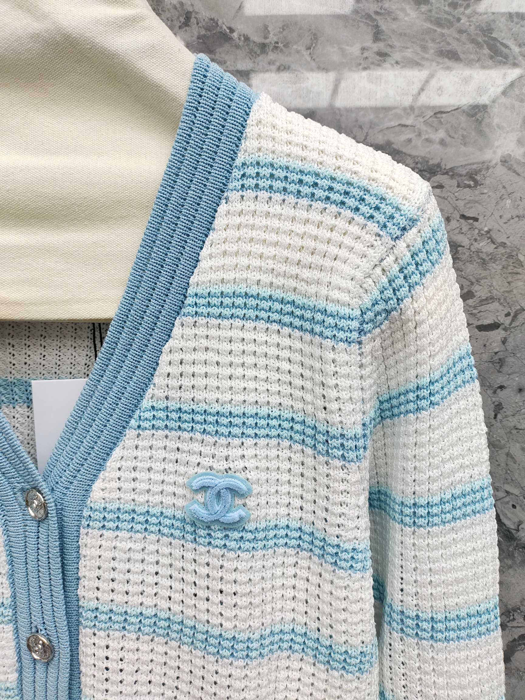 CC 25 Long Sleeve Striped Cardigan Tencel 283779