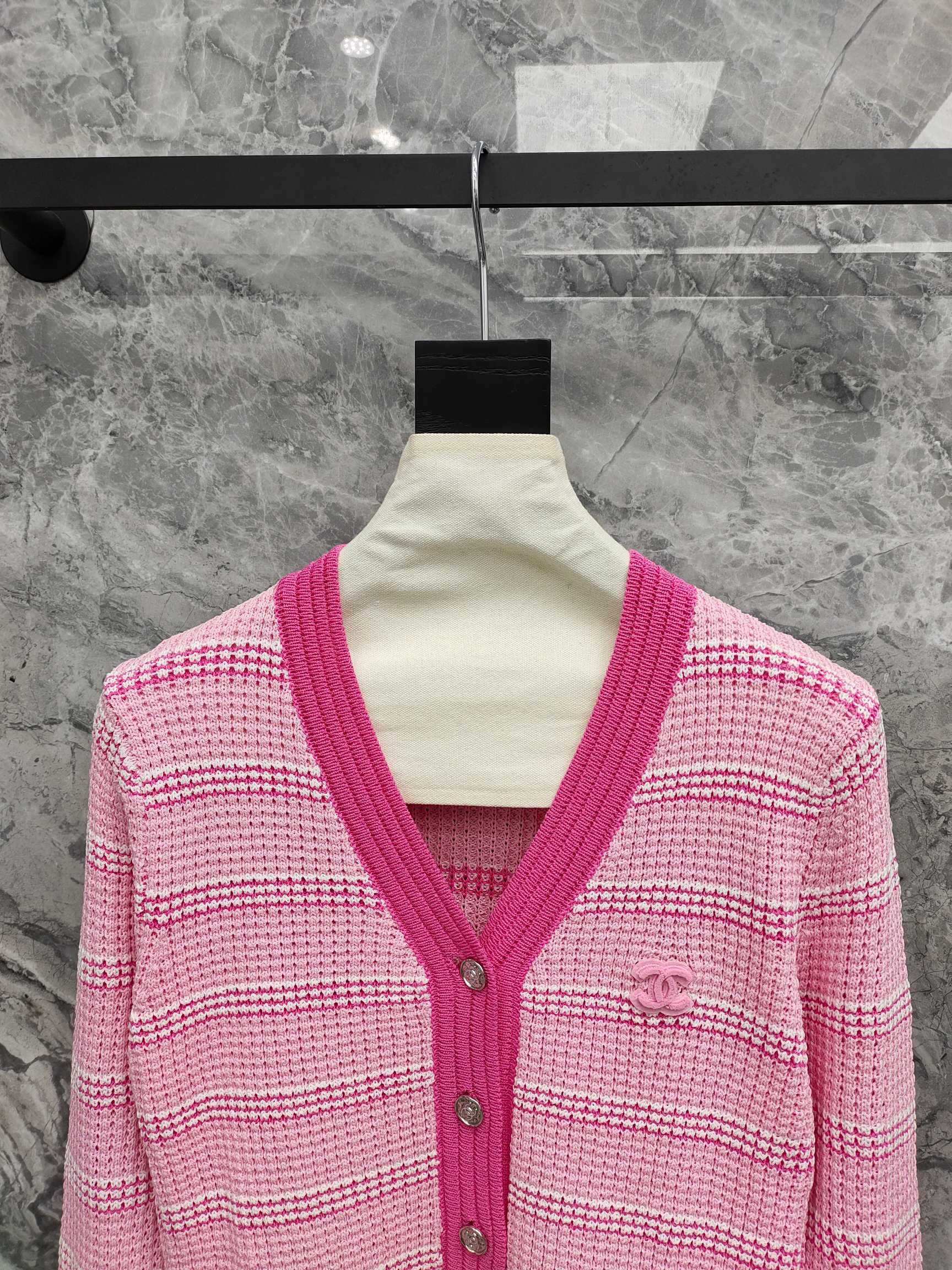 CC 25 Long Sleeve Striped Cardigan Tencel 283779