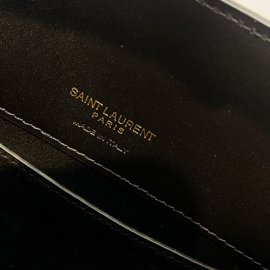 YSL 2026 Mini Bucket Bag 20cm Black Calfskin