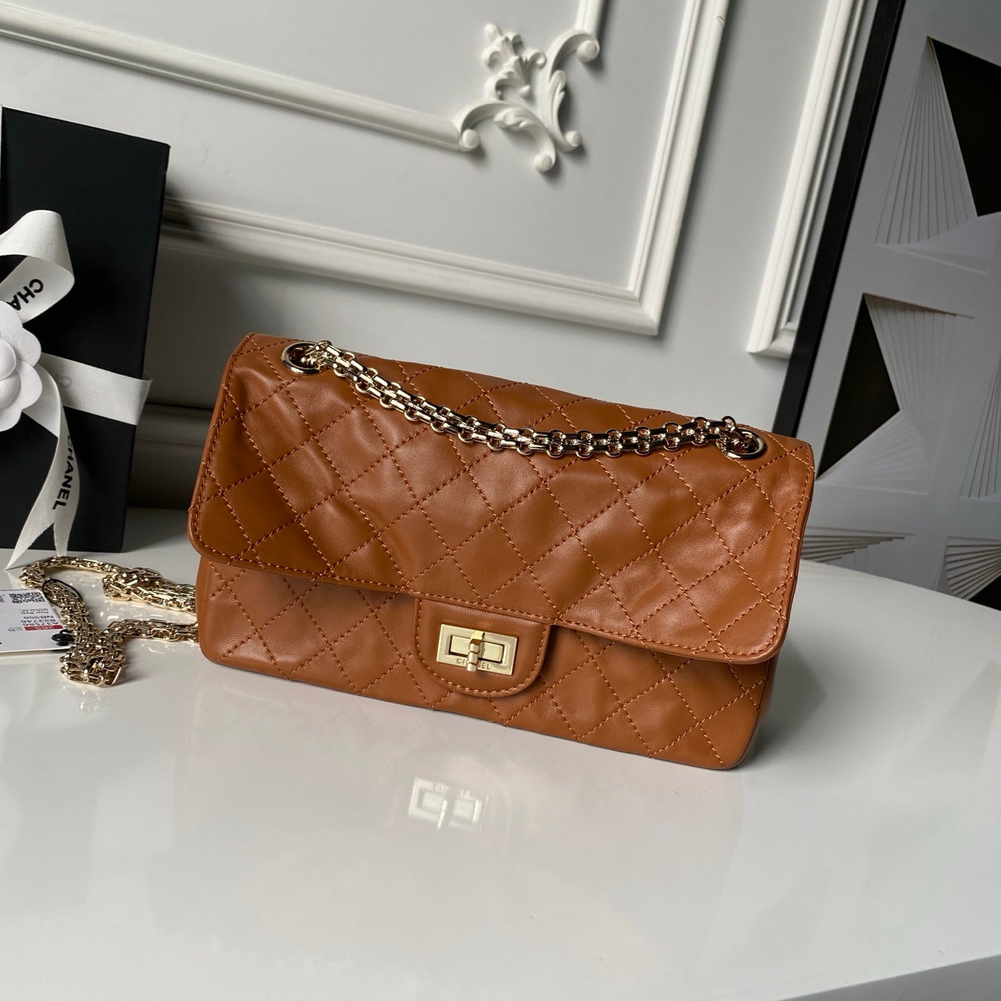 Chanel 2026 2.55 Bag 24cm Brown Calfskin 367737