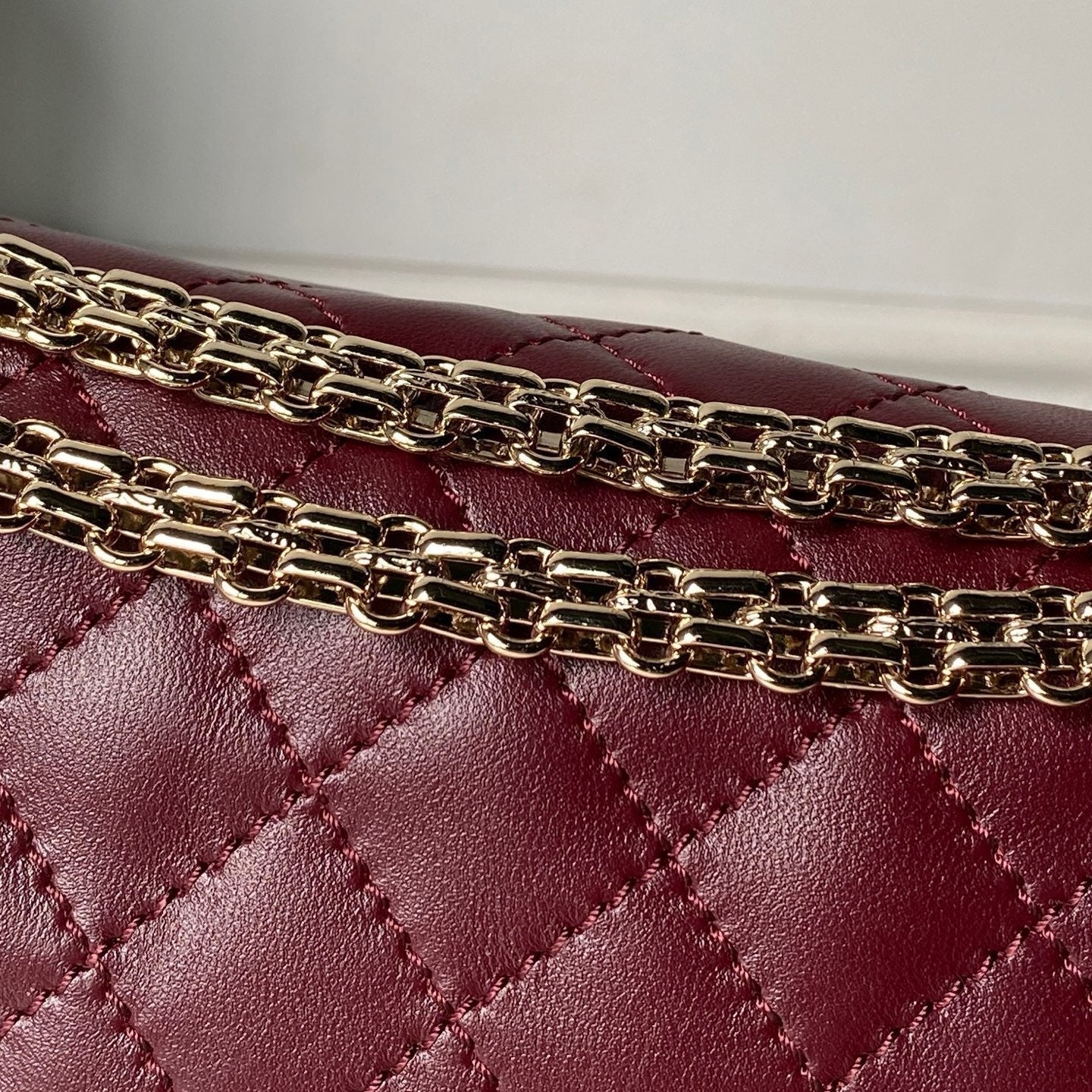 Chanel 2026 2.55 Bag 24cm Burgundy Calfskin 367736