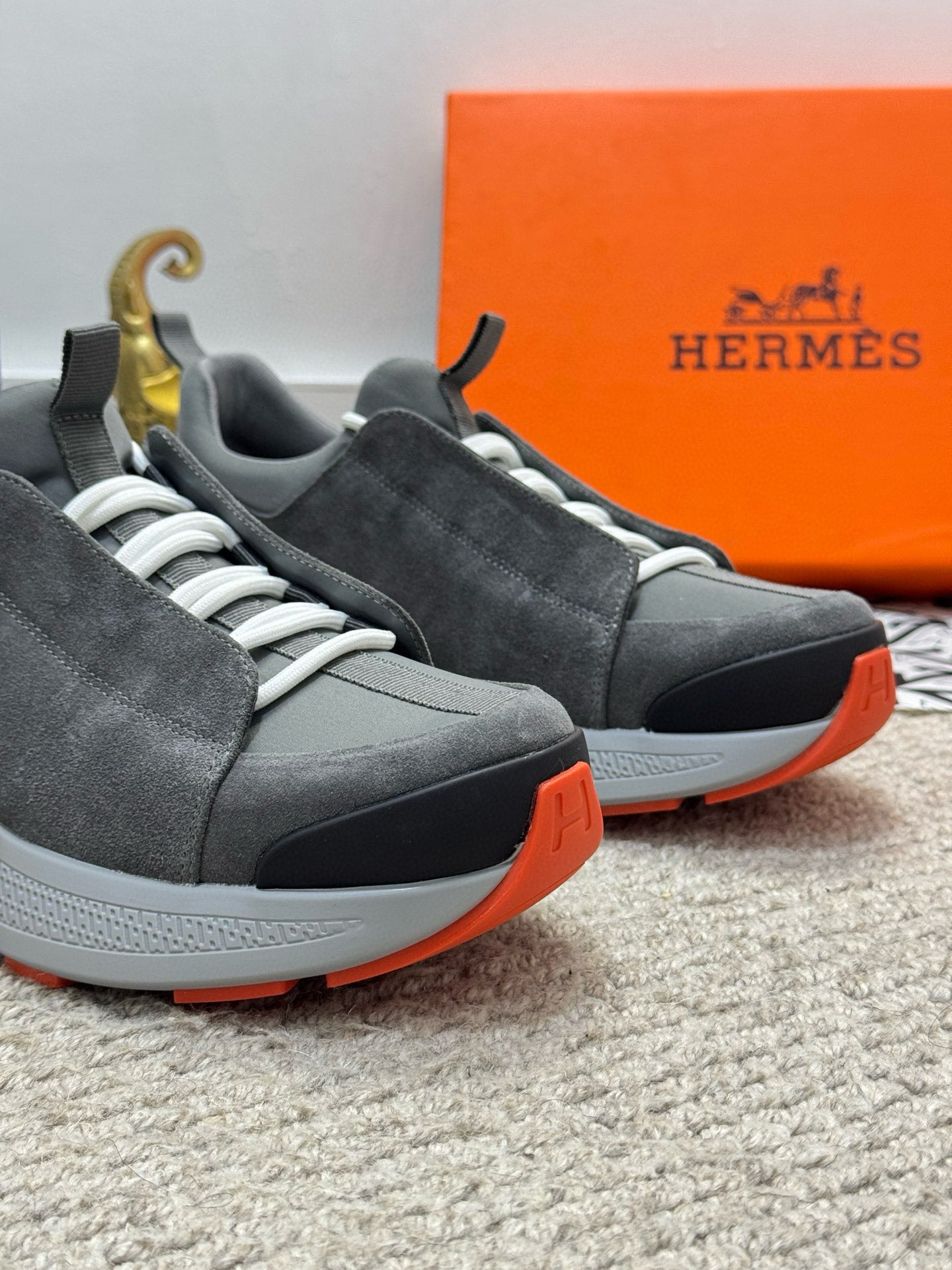 HM Men's Just Sneaker Grey Suede 545942