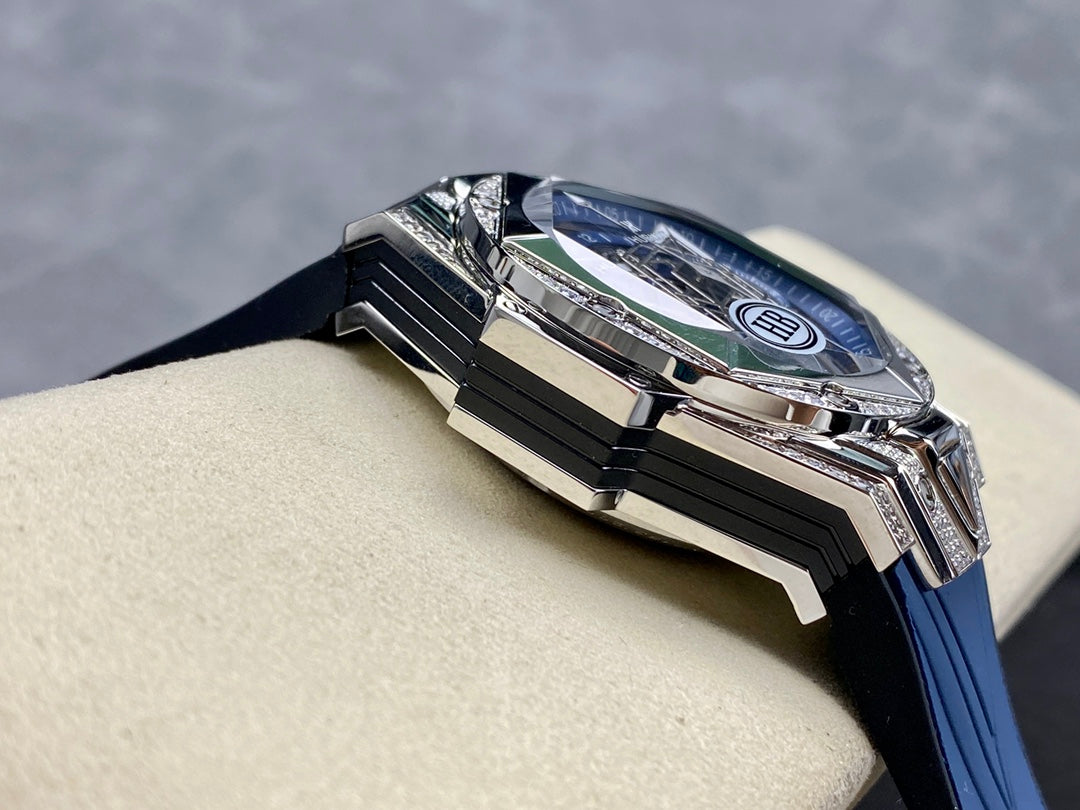 Hublot Big Bang Sang Bleu II Titanium Blue Pavé 45mm Watch