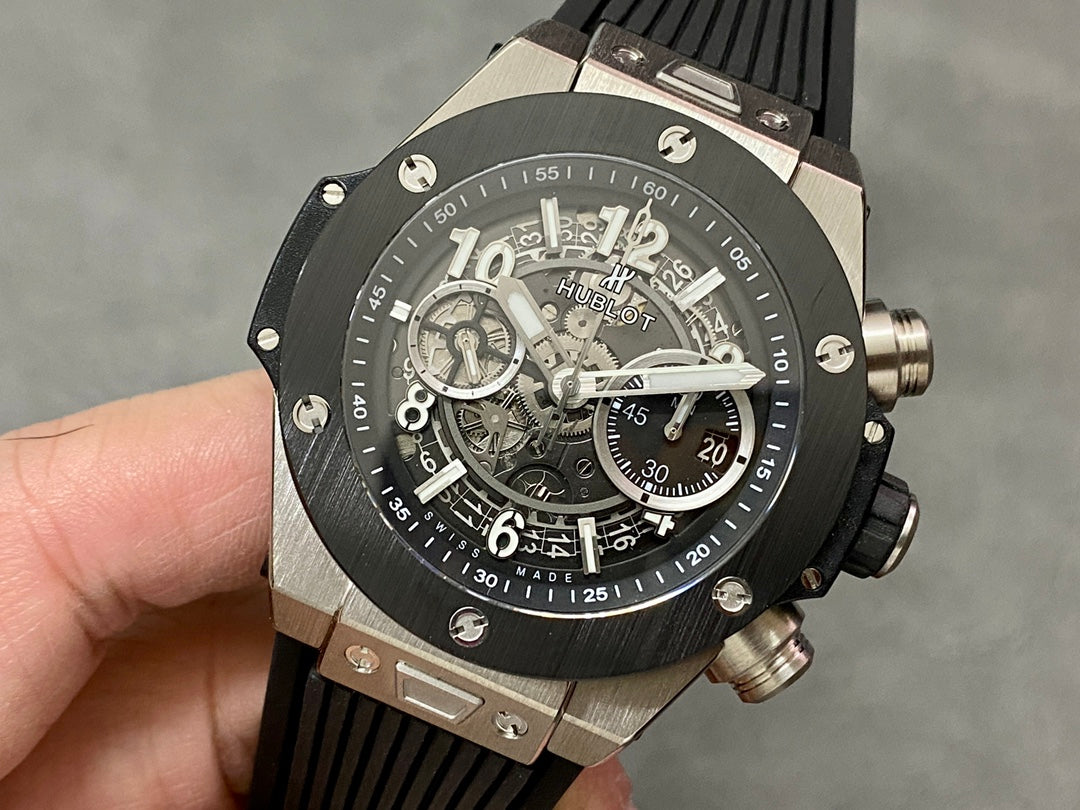 Hublot Big Bang Unico Titanium 42mm Watch with Black Ceramic Bezel