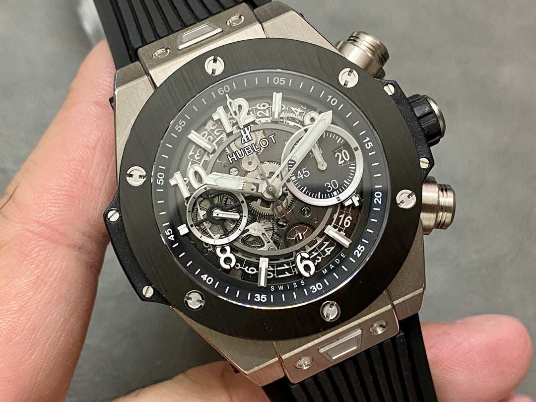Hublot Big Bang Unico Titanium 42mm Watch with Black Ceramic Bezel