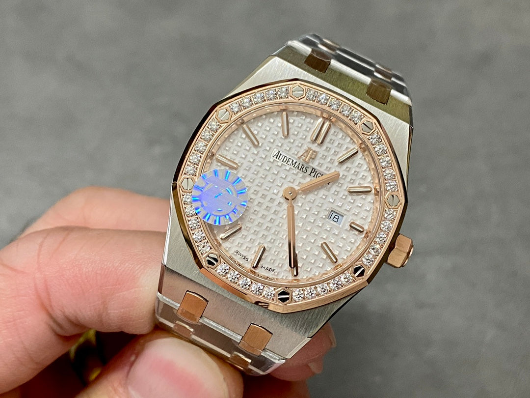 Audemars Piguet Royal Oak Lady 33mm Two-tone Grey Dial