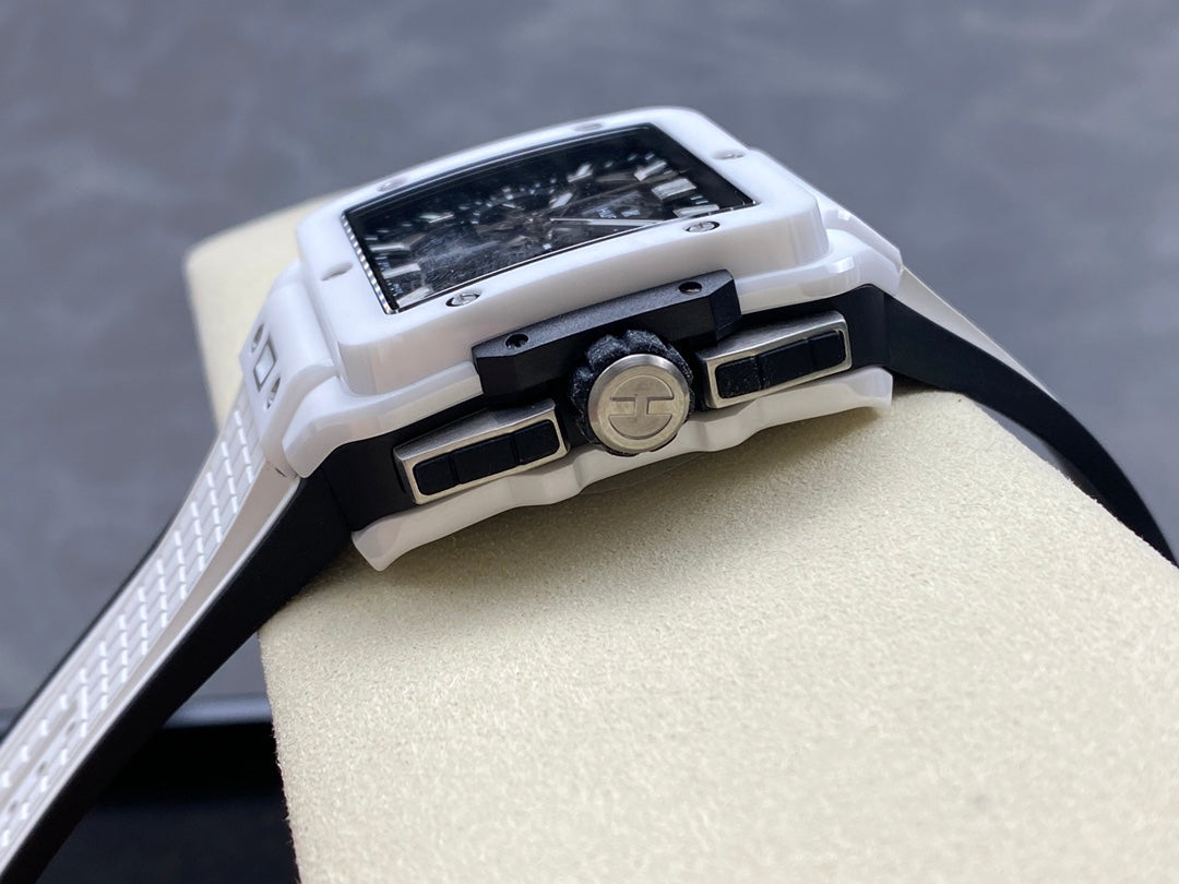 Hublot Square Bang Unico White Ceramic 42mm Watch