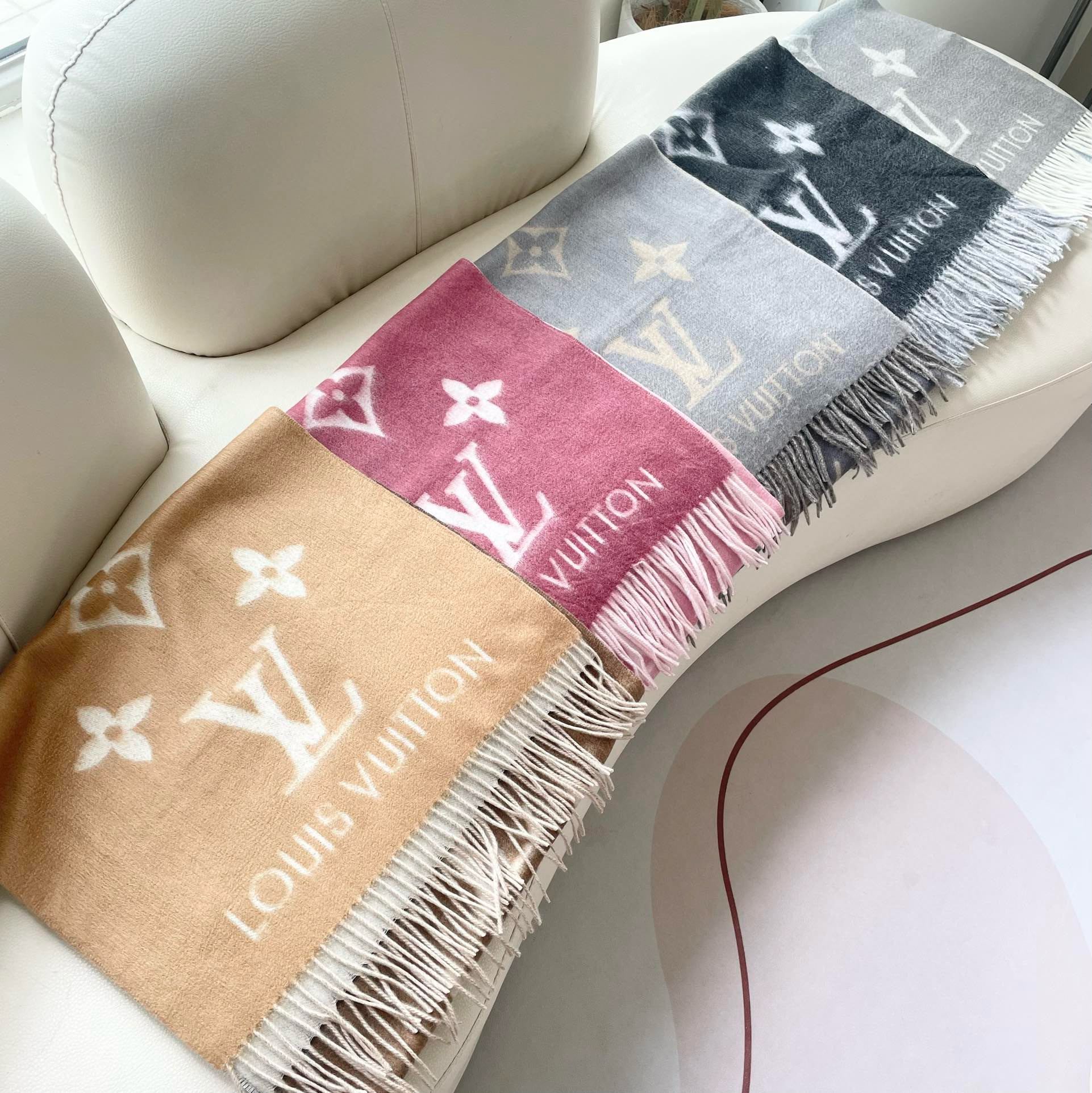 REYKJAVIK GRADIENT SCARF 220 CM CASHMERE 399737