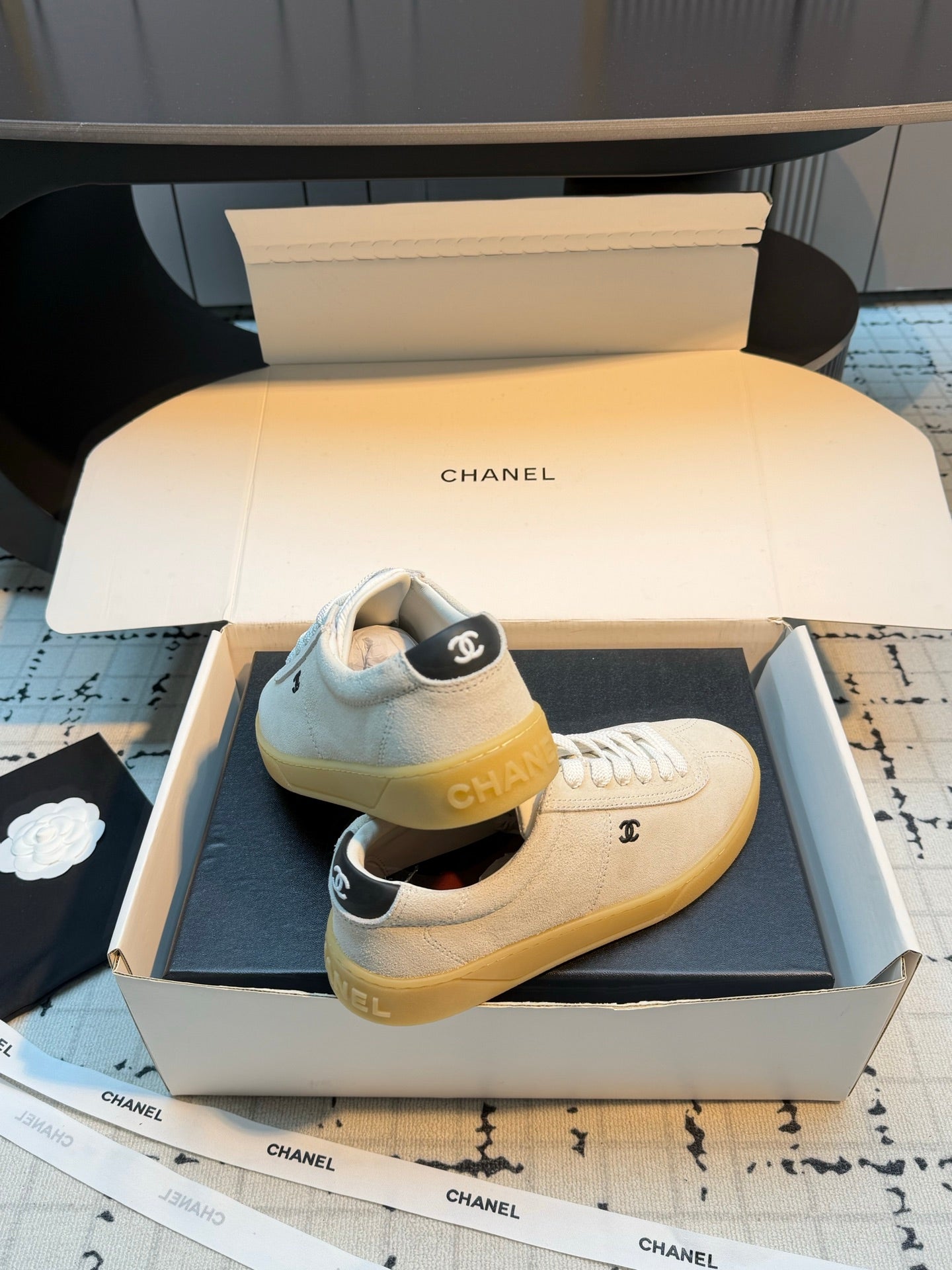 Chanel 2026 Training Sneakers Cow Suede Sheepskin 829180