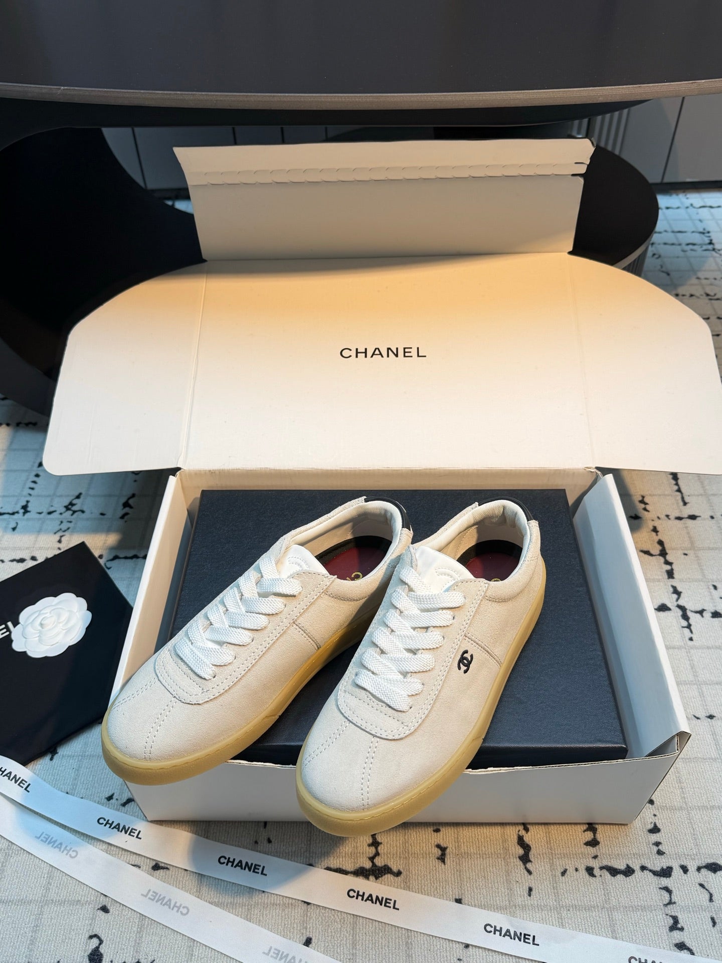 Chanel 2026 Training Sneakers Cow Suede Sheepskin 829180