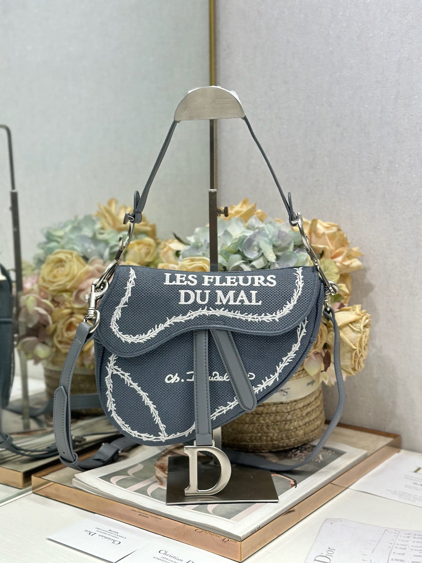 Dior 2026 Saddle Bag 25.5cm Canvas Leather 288072