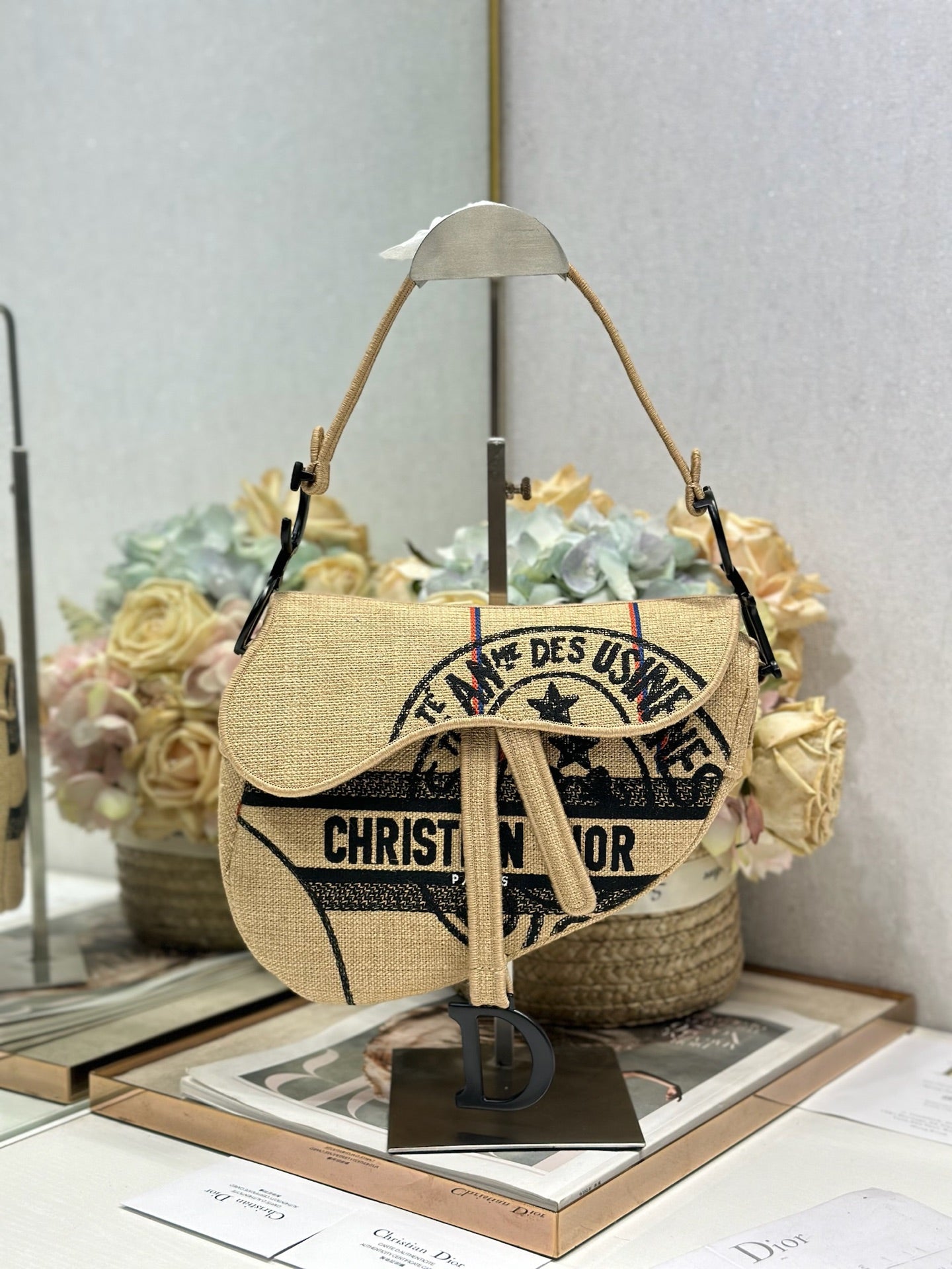 Dior 2026 Saddle Bag 25.5cm Canvas Leather 288072