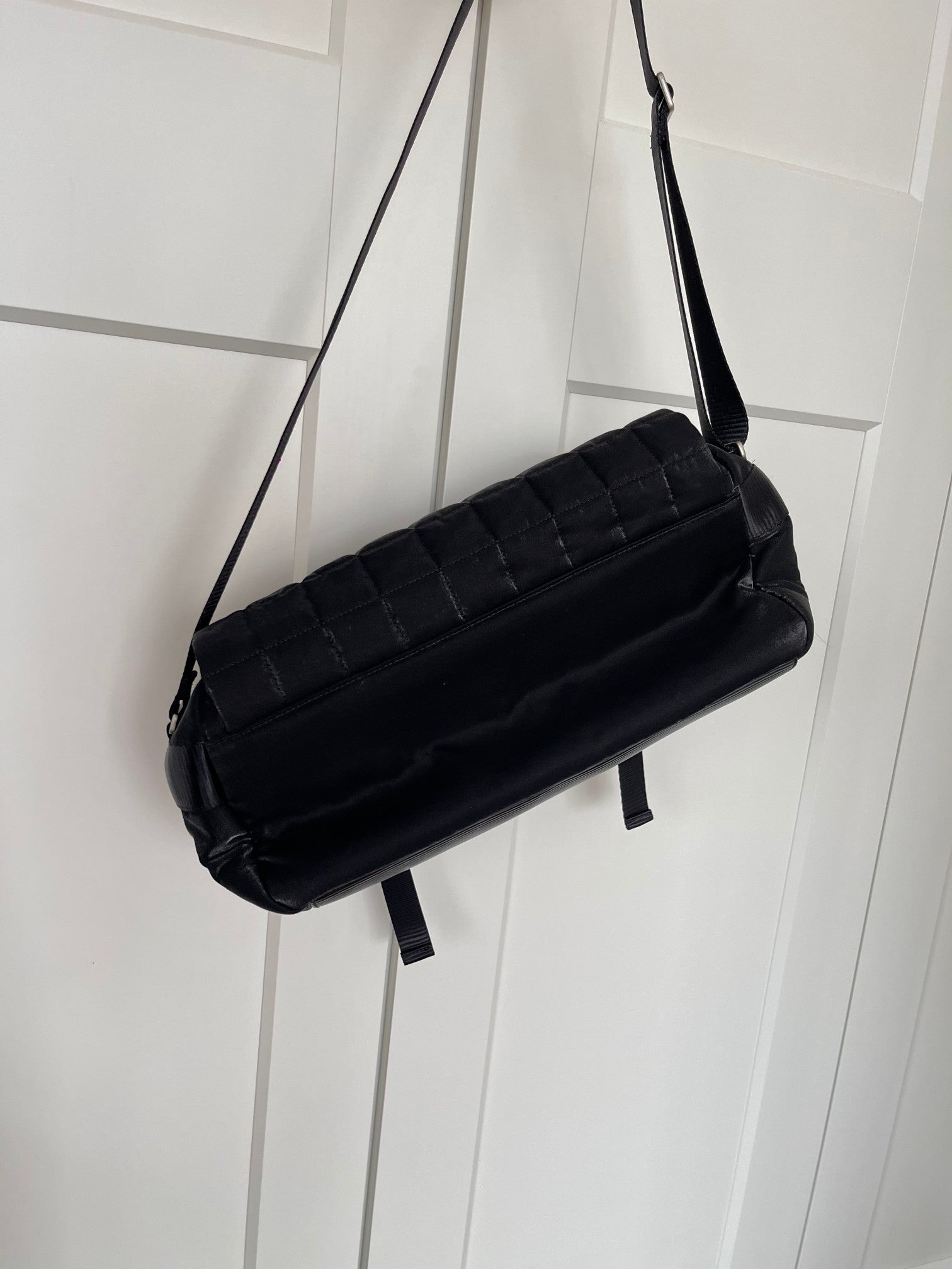 Chanel 2026 Vintage Sport Dynamite Bag 37cm Black Nylon Fabric