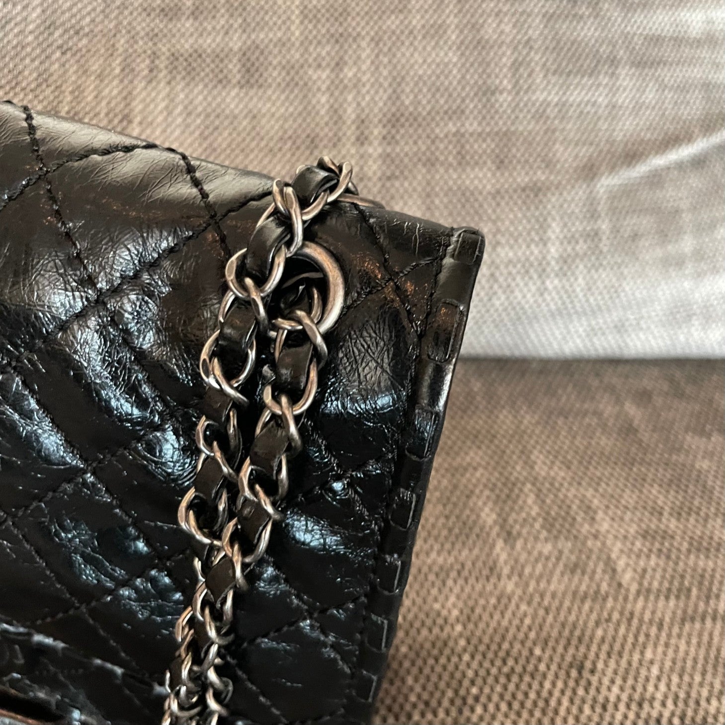 Chanel 2026 Quilted Calfskin Whipstitch Flap Bag 26cm Calfskin