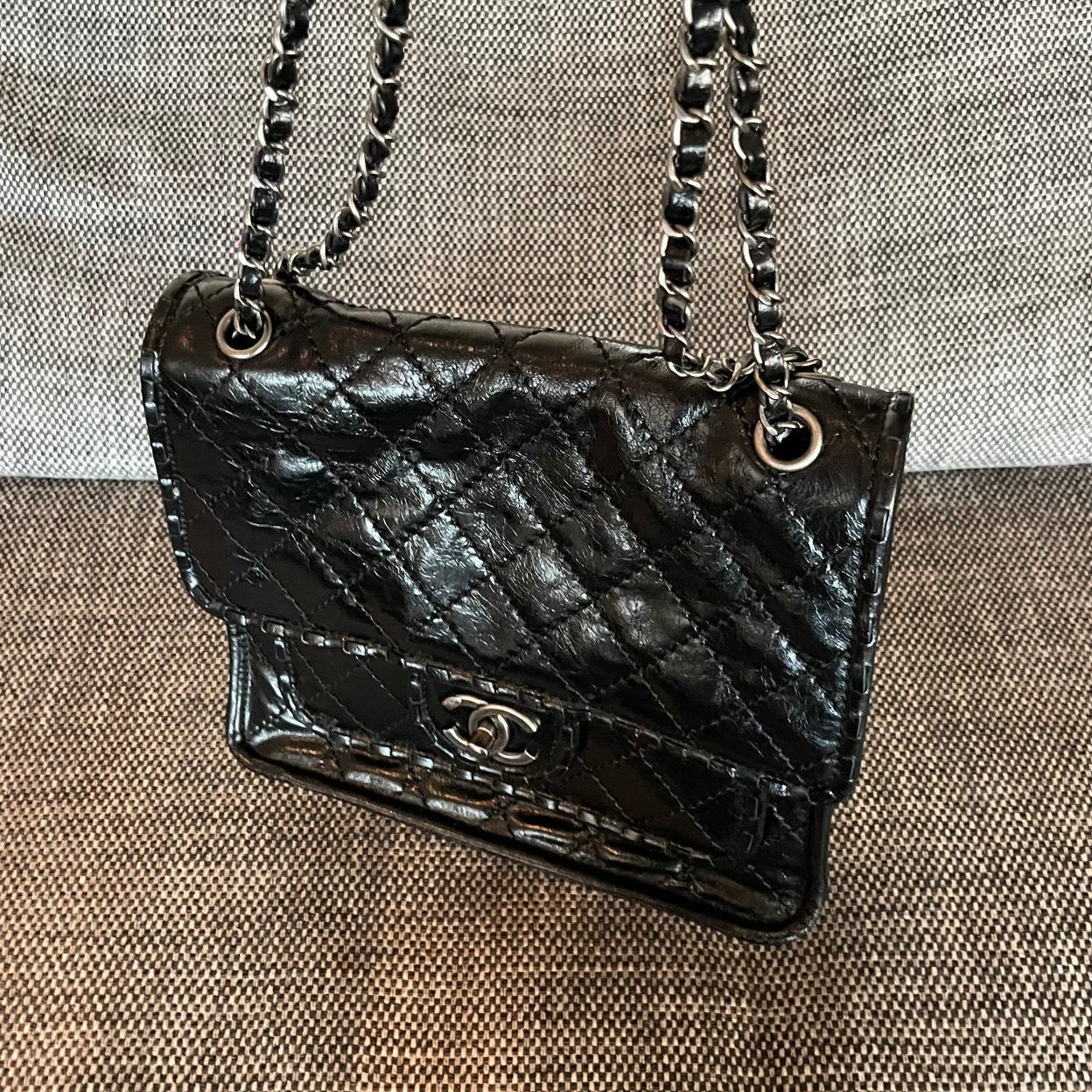 Chanel 2026 Quilted Calfskin Whipstitch Flap Bag 26cm Calfskin