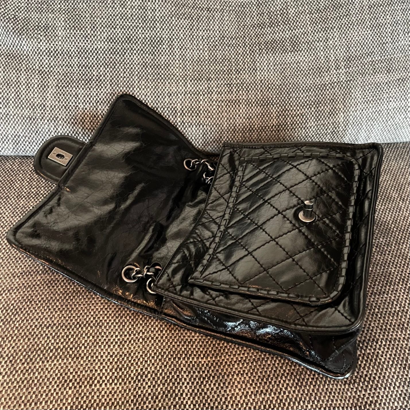 Chanel 2026 Quilted Calfskin Whipstitch Flap Bag 26cm Calfskin