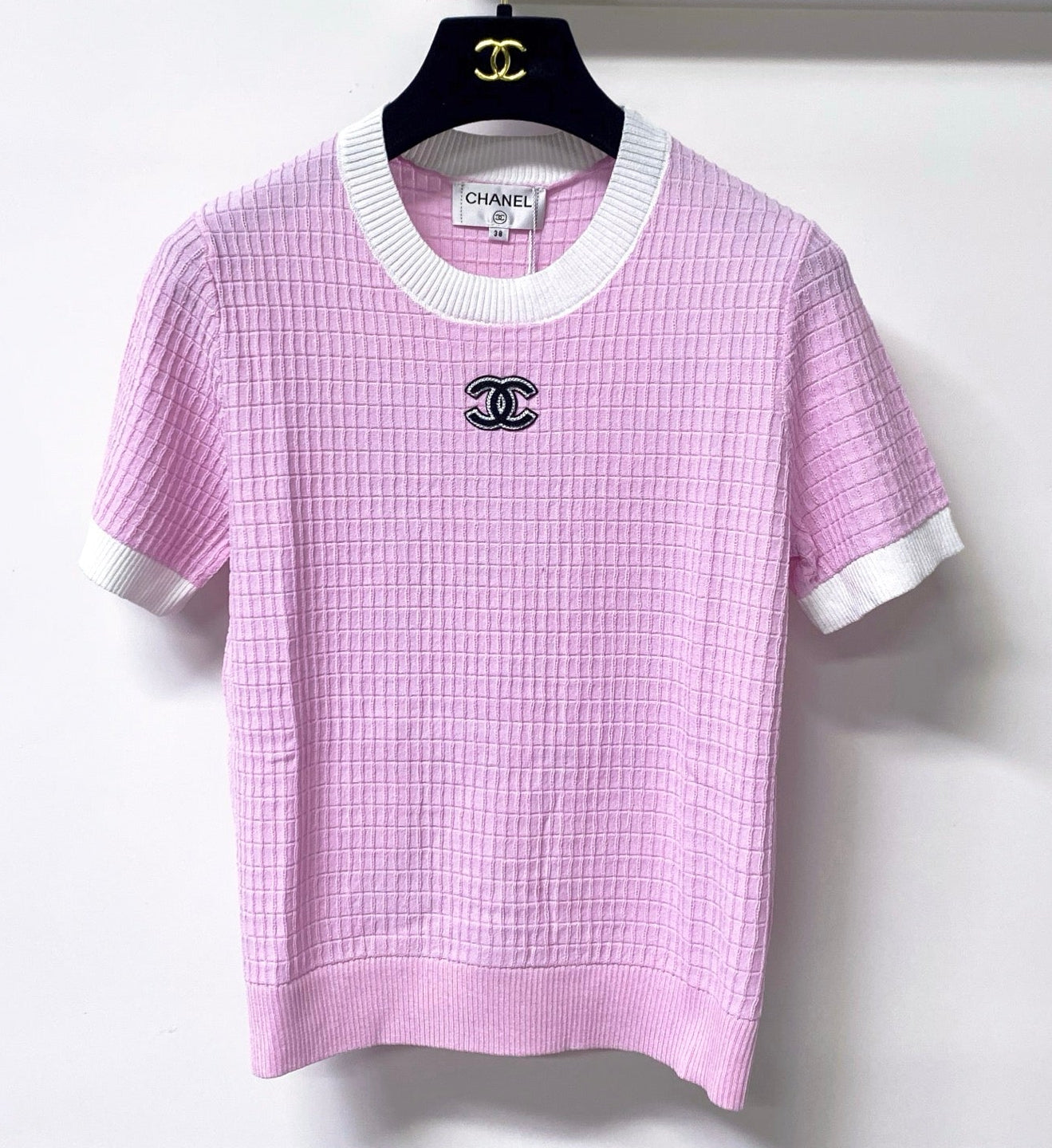Chanel 2026 Pink Short-Sleeved Shirt Tencel 310322