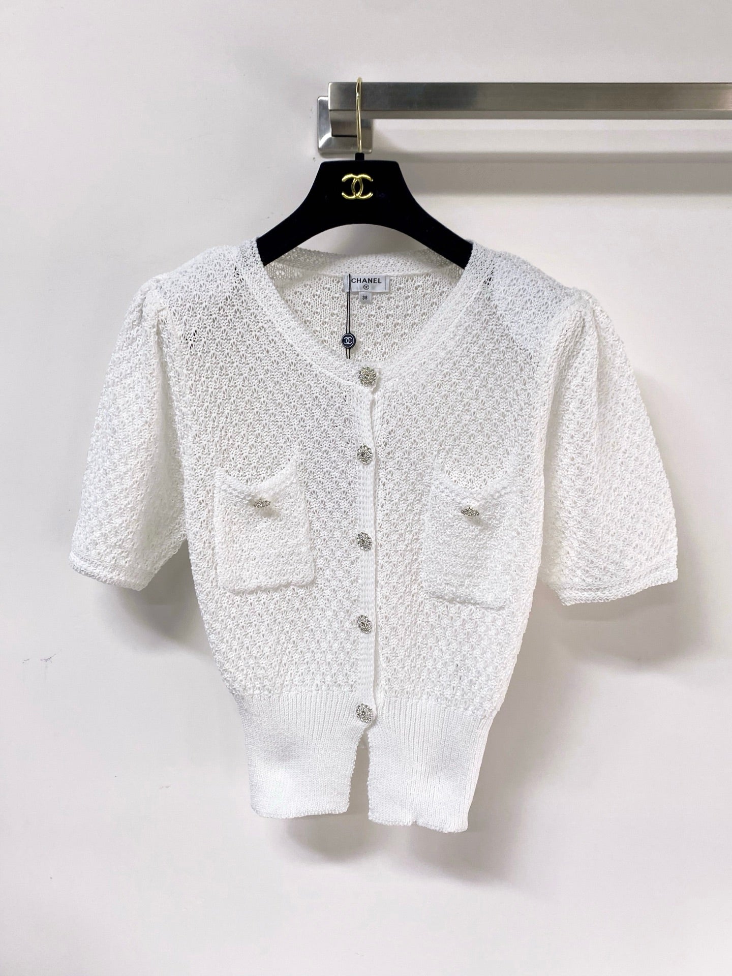 Chanel 2026 Knit Cardigan Tops Laine Wool 375026