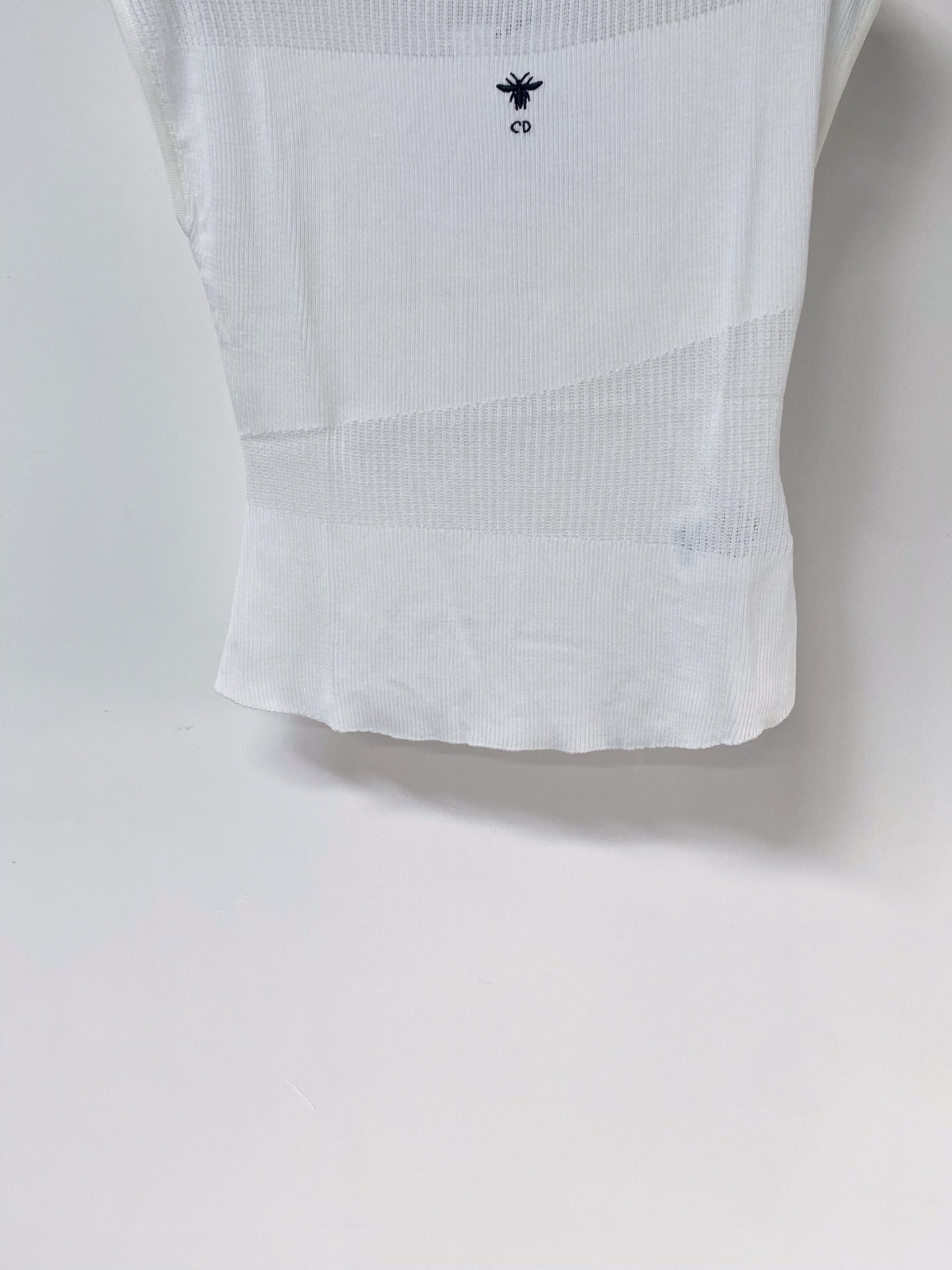 Dior 2026 Vest with Logo Embellishment White Cotton 459030