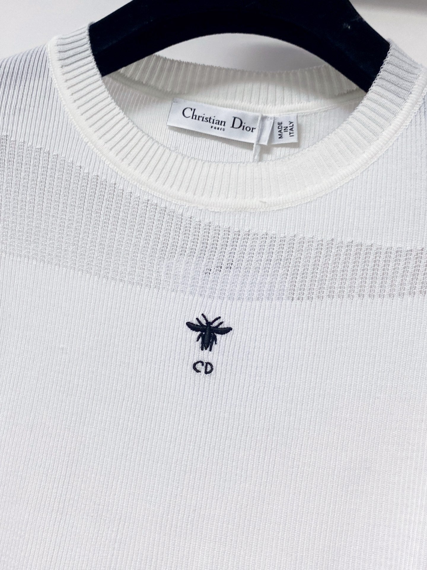 Dior 2026 Vest with Logo Embellishment White Cotton 459030