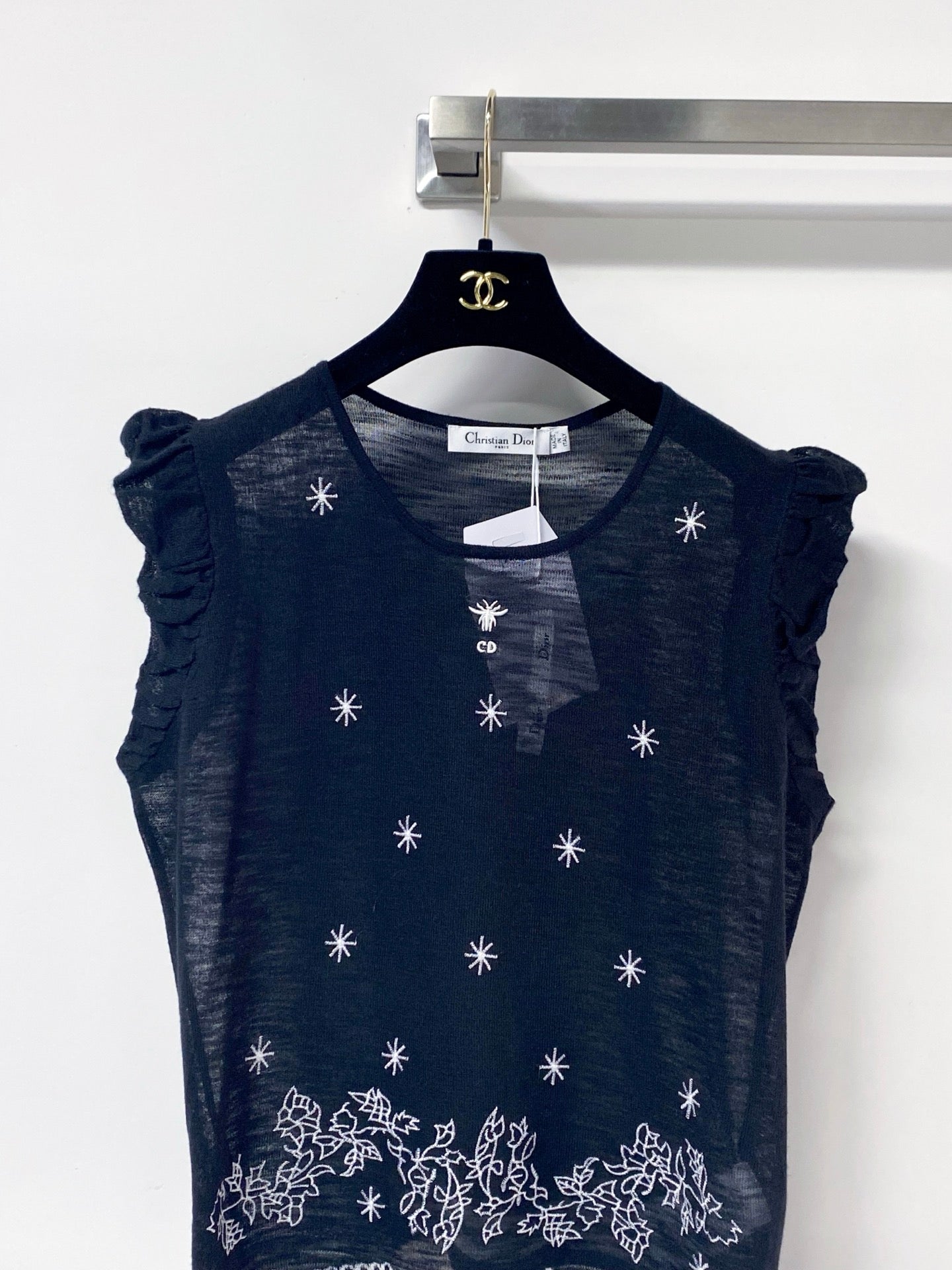Dior 2026 Sleeveless Knit Vest Black Polyamide 479939