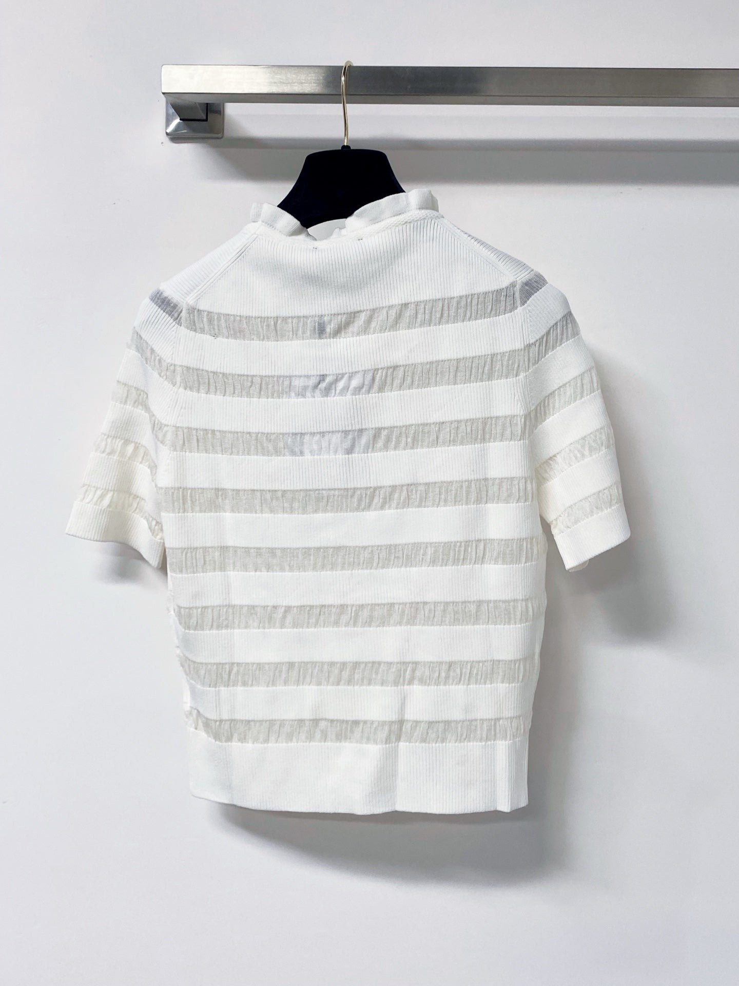 Chanel 2026 Bow Short-Sleeve Shirt Wool 690562