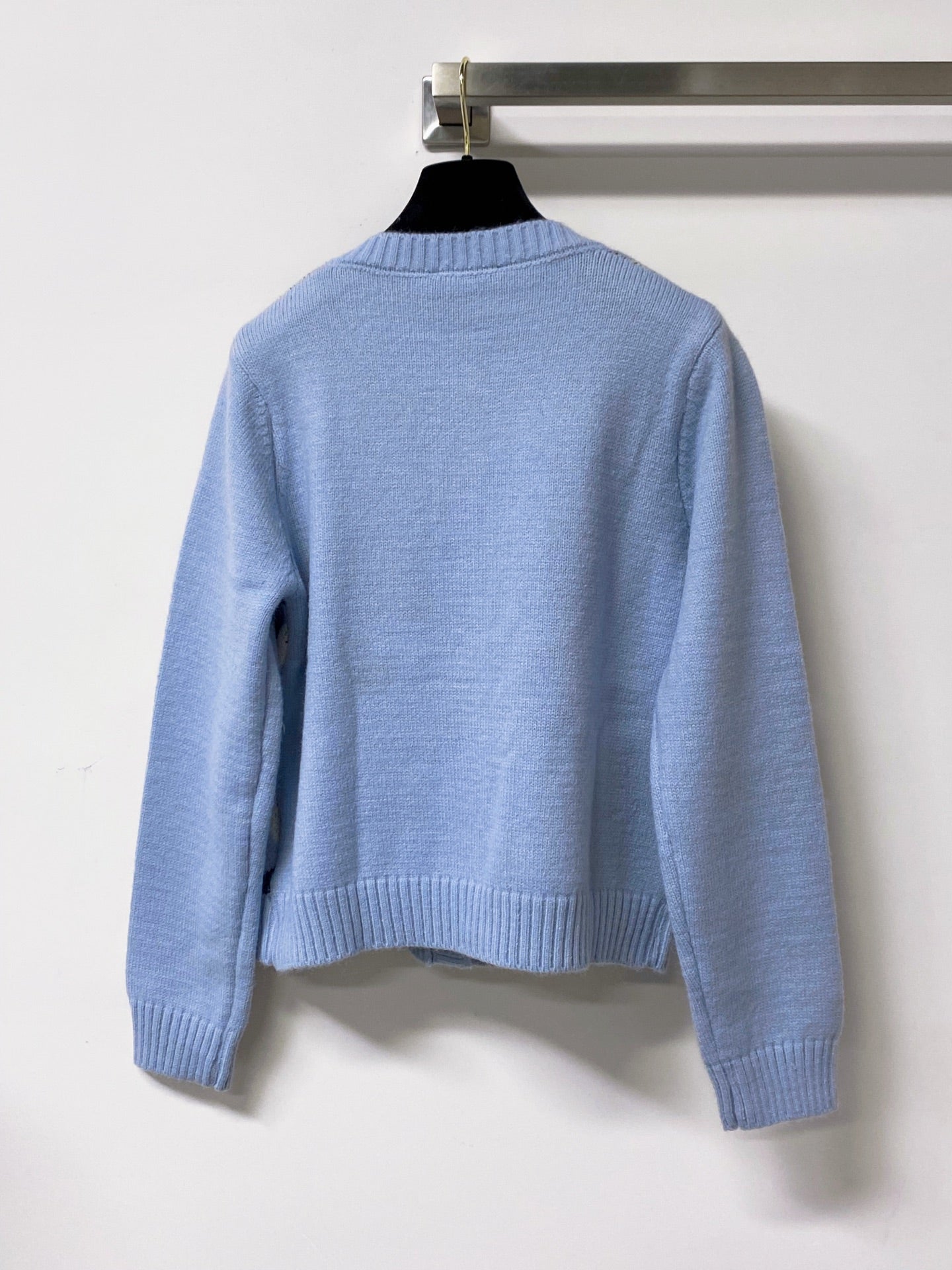 Miumiu 2026 Cardigan with Logo Embellishment Wool 836130
